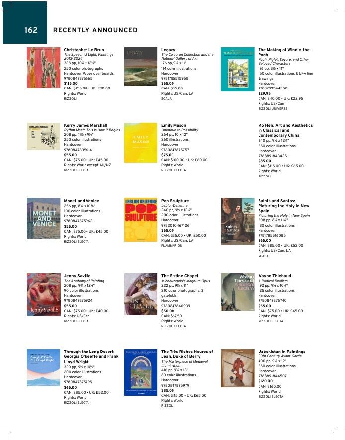Rizzoli New York Spring 2026 Catalog Weekly Ad January 1 - December 31, 2026