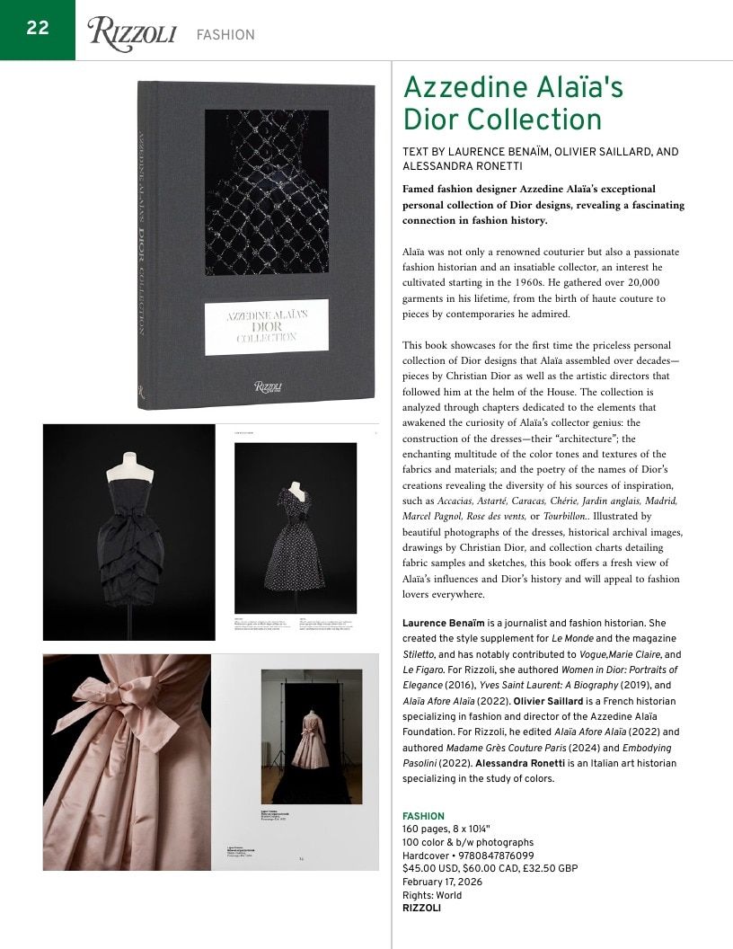Rizzoli New York Spring 2026 Catalog Weekly Ad January 1 - December 31, 2026