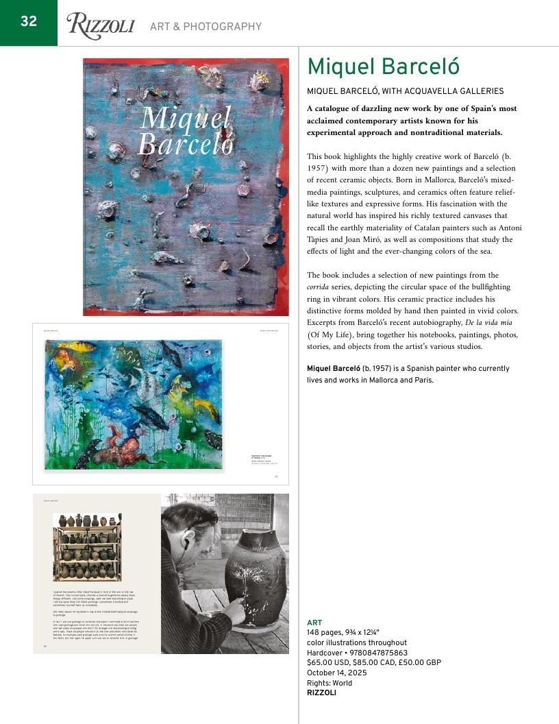 Rizzoli New York Spring 2026 Catalog Weekly Ad January 1 - December 31, 2026