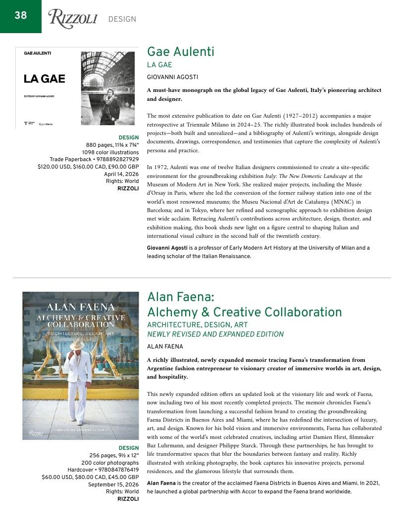 Rizzoli New York Spring 2026 Catalog Weekly Ad January 1 - December 31, 2026