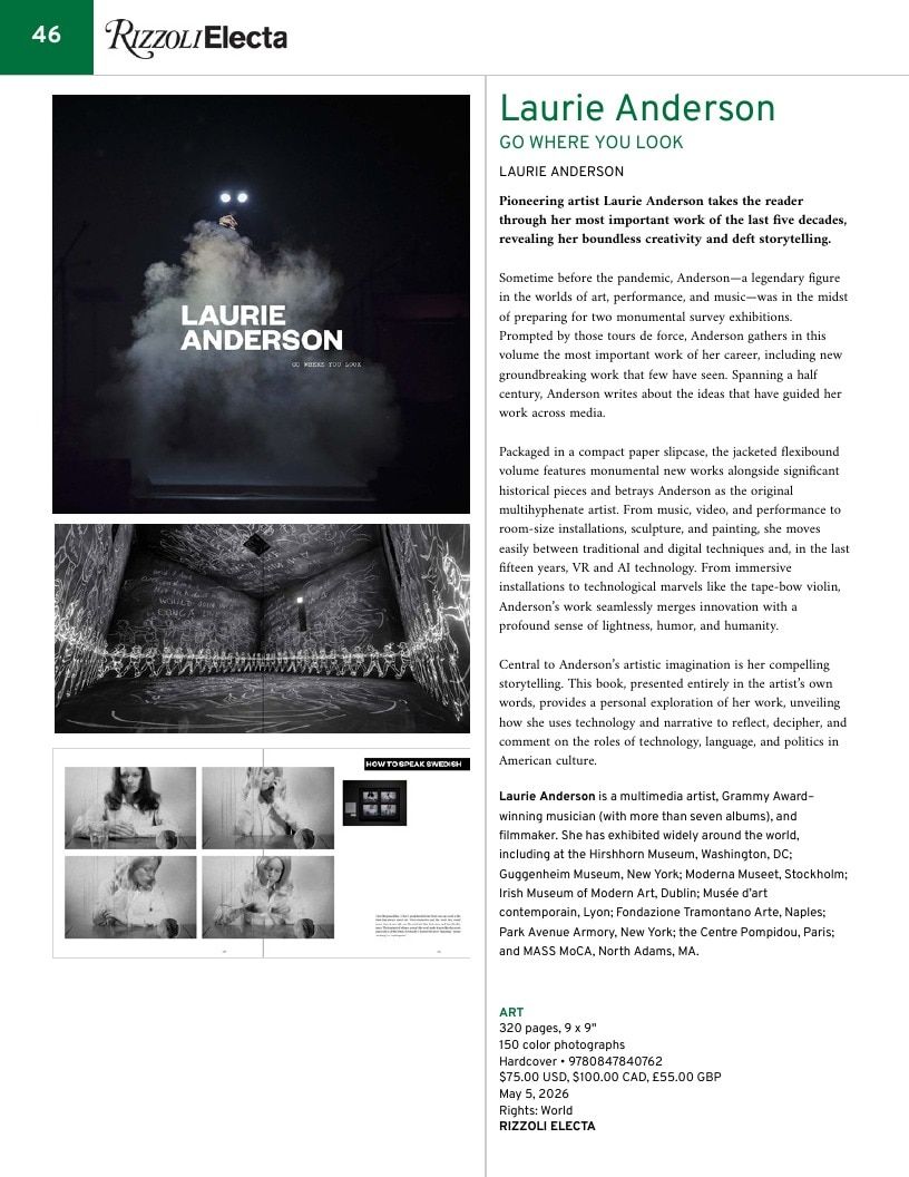 Rizzoli New York Spring 2026 Catalog Weekly Ad January 1 - December 31, 2026