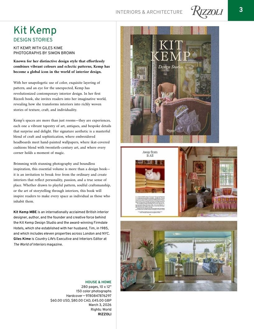 Rizzoli New York Spring 2026 Catalog Weekly Ad January 1 - December 31, 2026