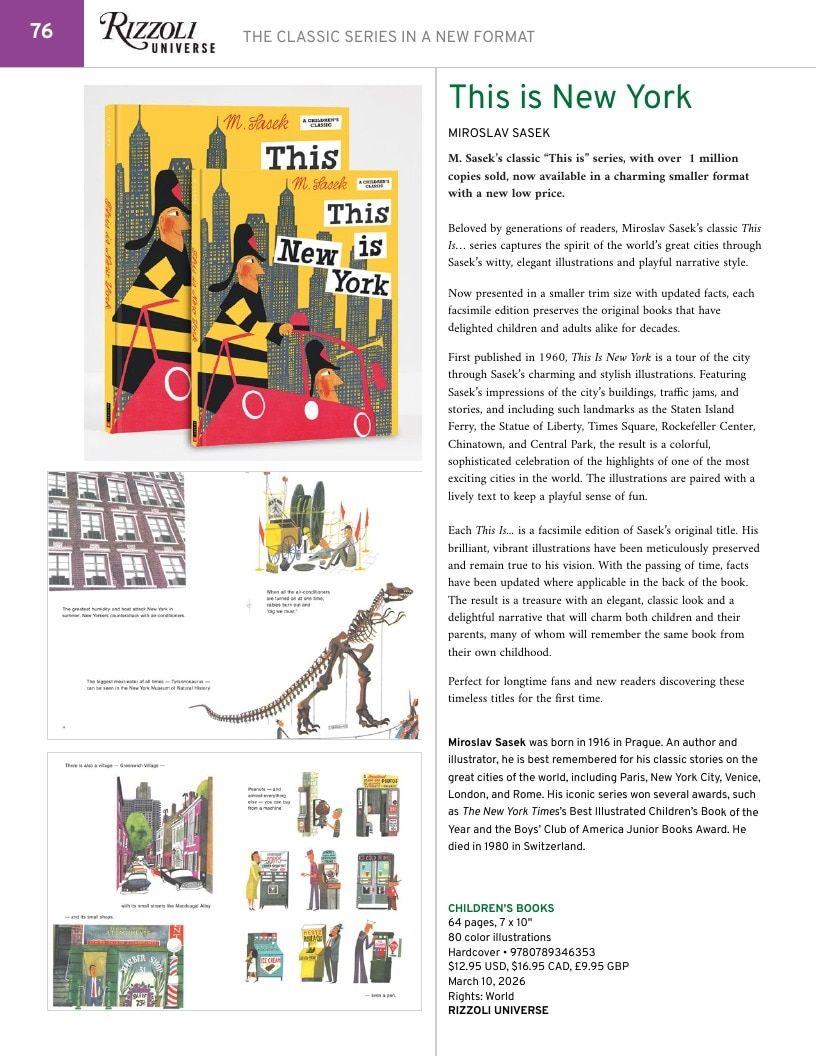 Rizzoli New York Spring 2026 Catalog Weekly Ad January 1 - December 31, 2026