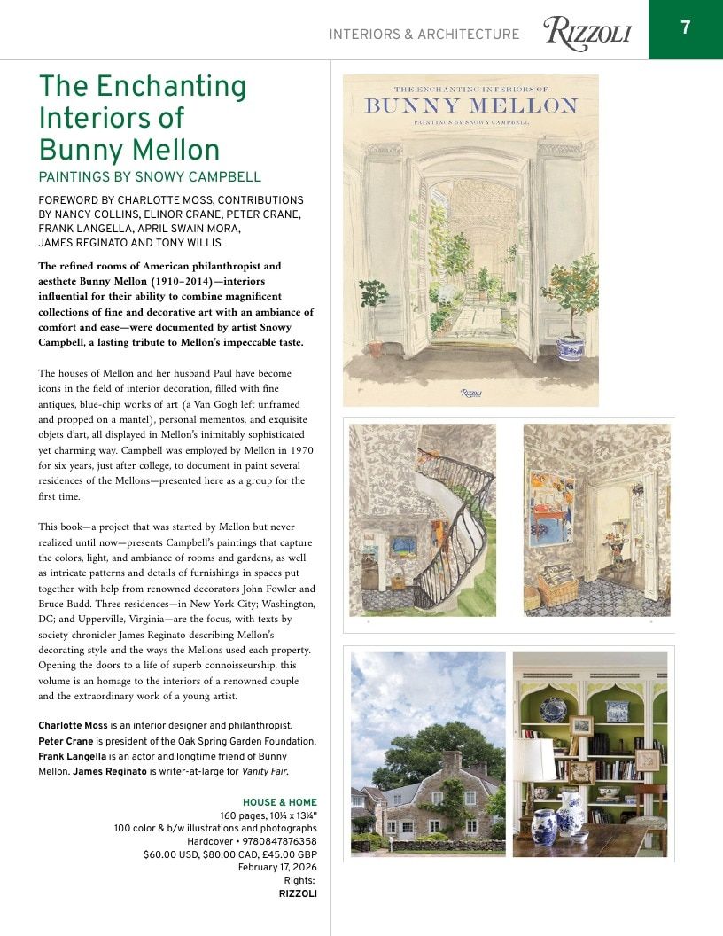Rizzoli New York Spring 2026 Catalog Weekly Ad January 1 - December 31, 2026