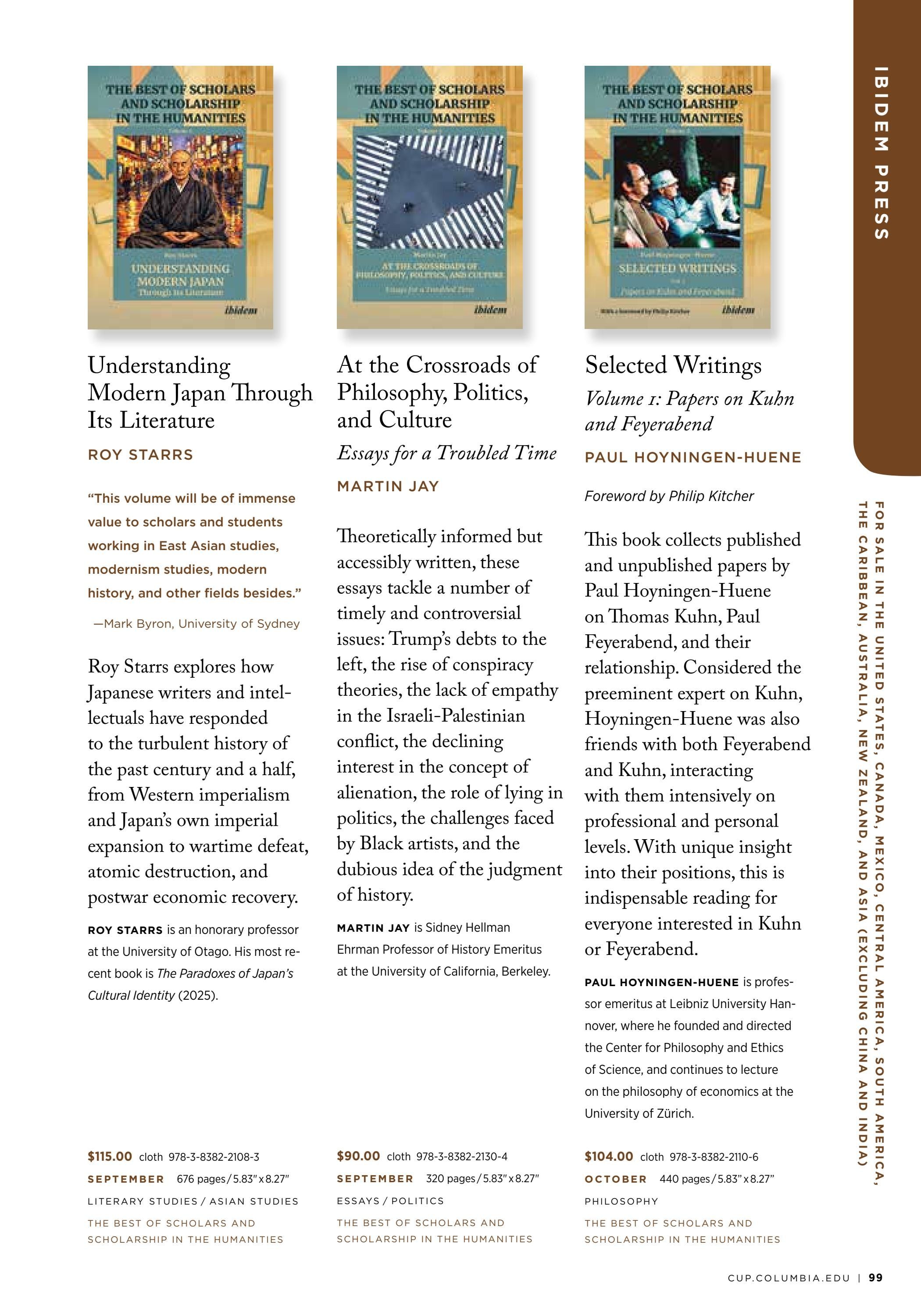 Columbia University Press Fall Catalog Weekly Ad January 1 - December 31, 2026