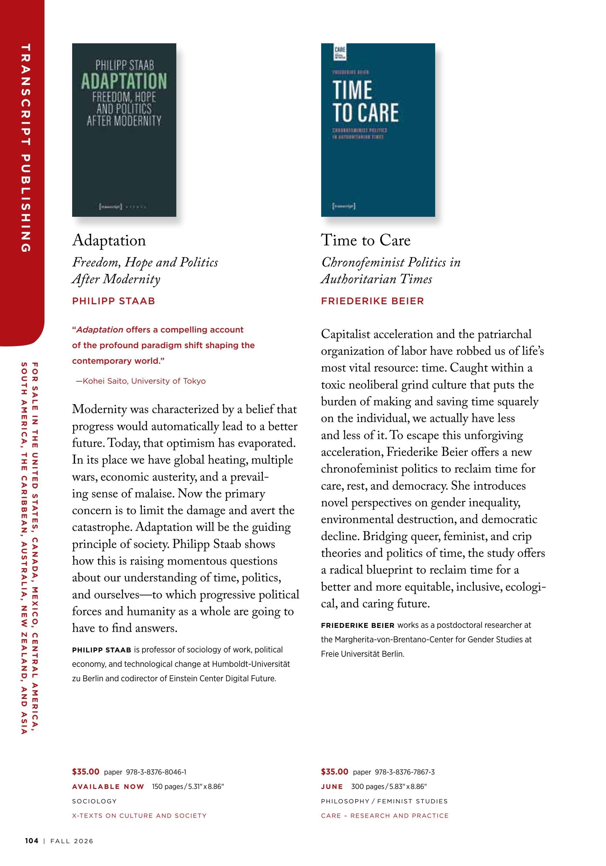 Columbia University Press Fall Catalog Weekly Ad January 1 - December 31, 2026
