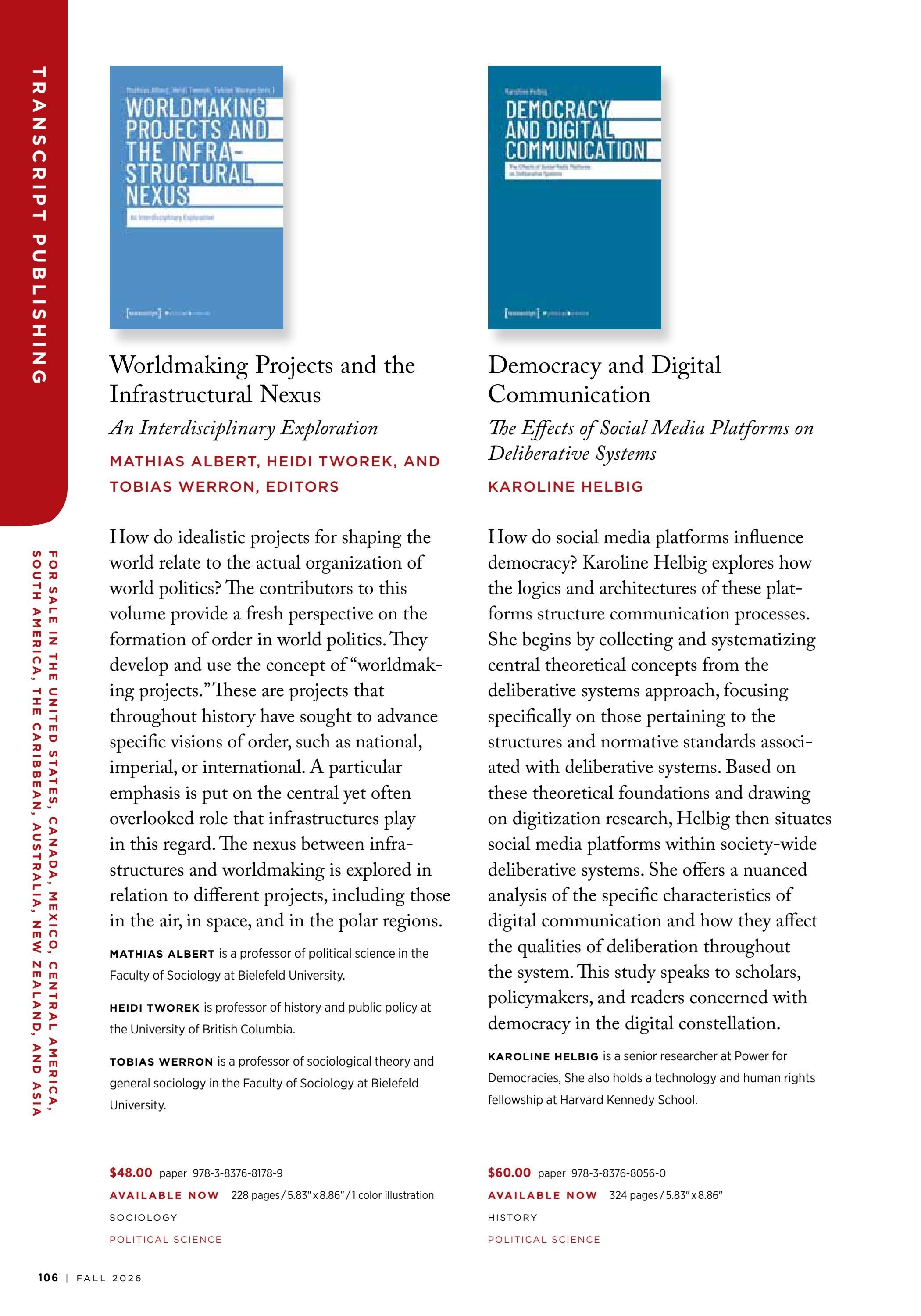 Columbia University Press Fall Catalog Weekly Ad January 1 - December 31, 2026