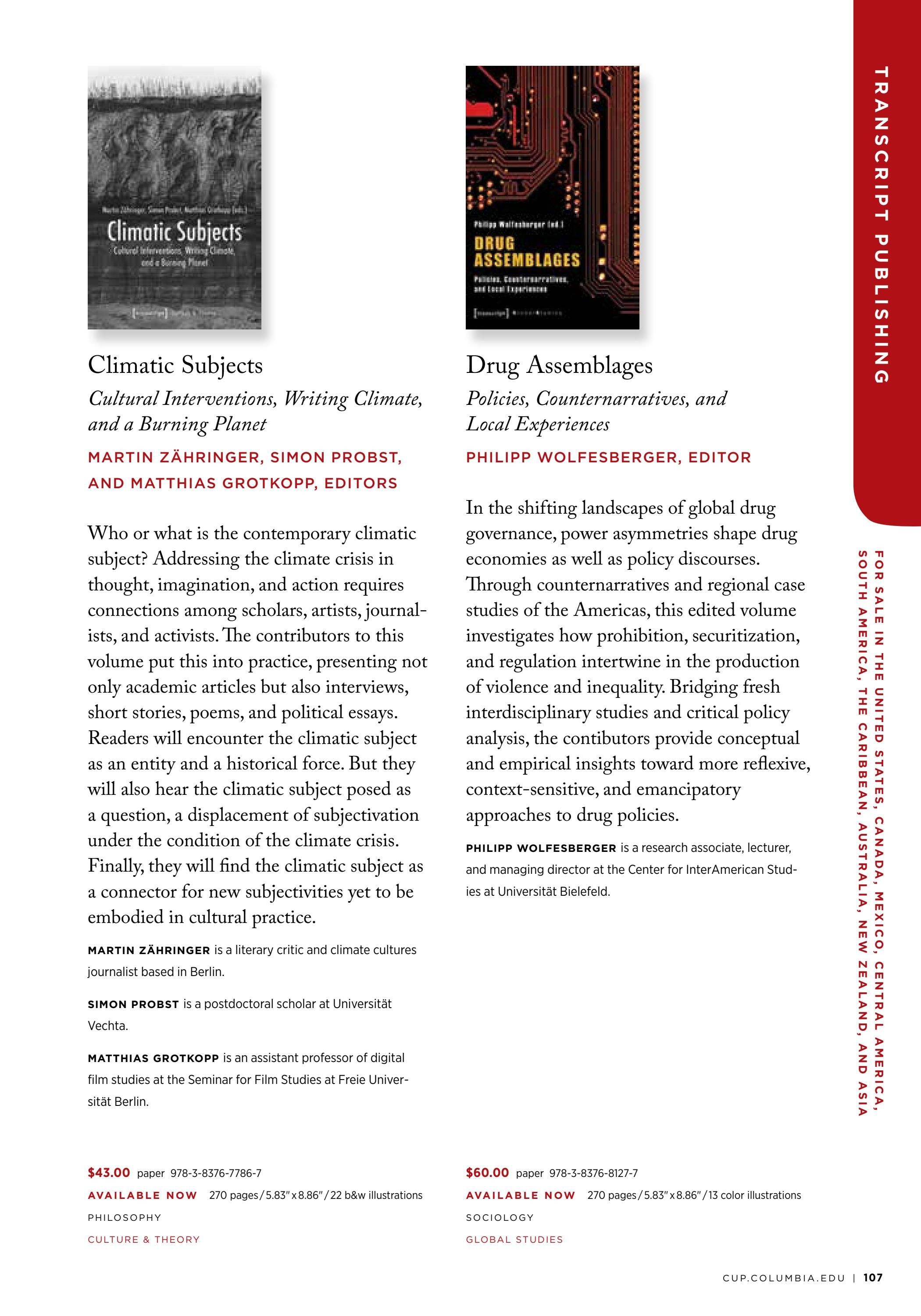 Columbia University Press Fall Catalog Weekly Ad January 1 - December 31, 2026