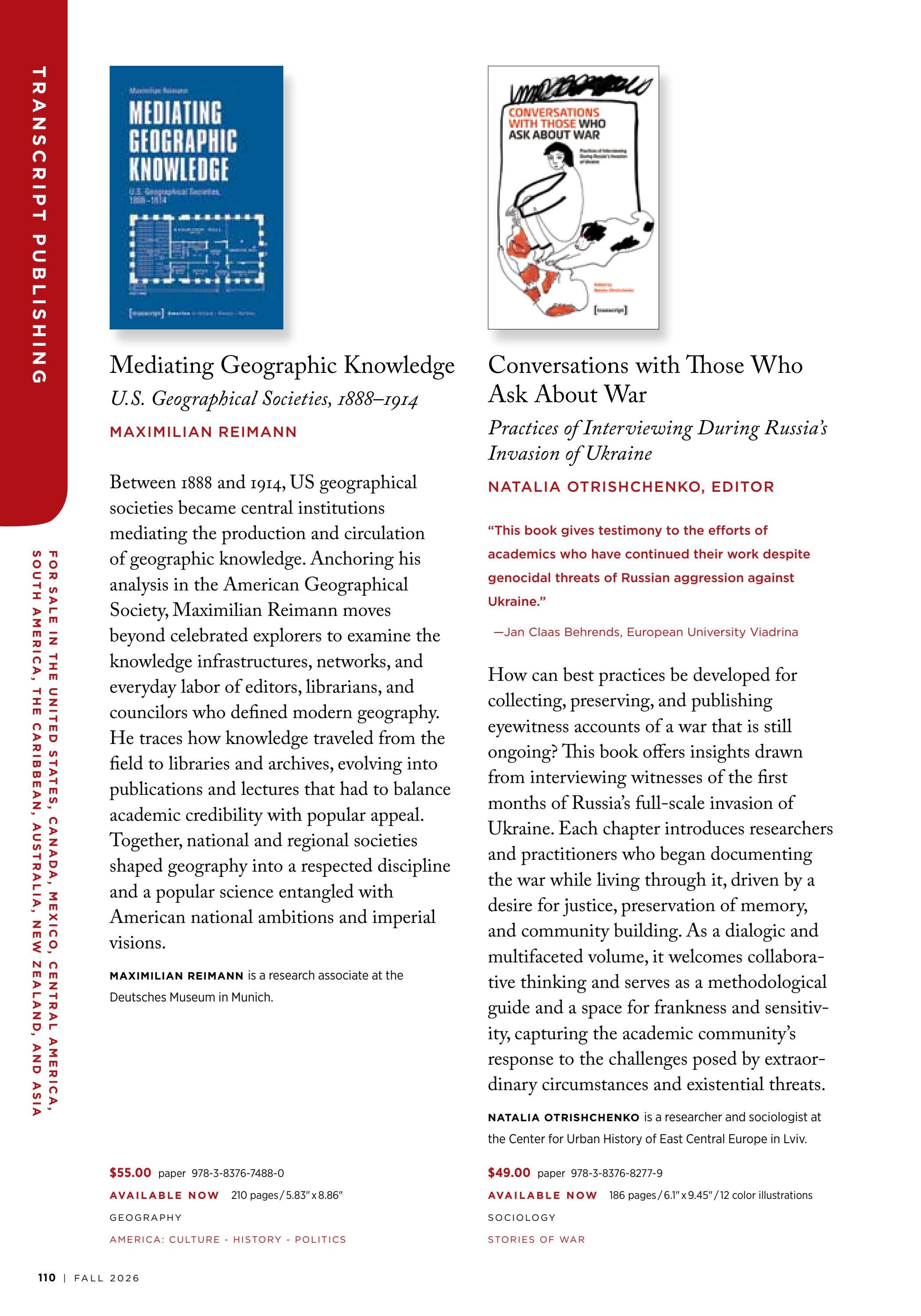 Columbia University Press Fall Catalog Weekly Ad January 1 - December 31, 2026