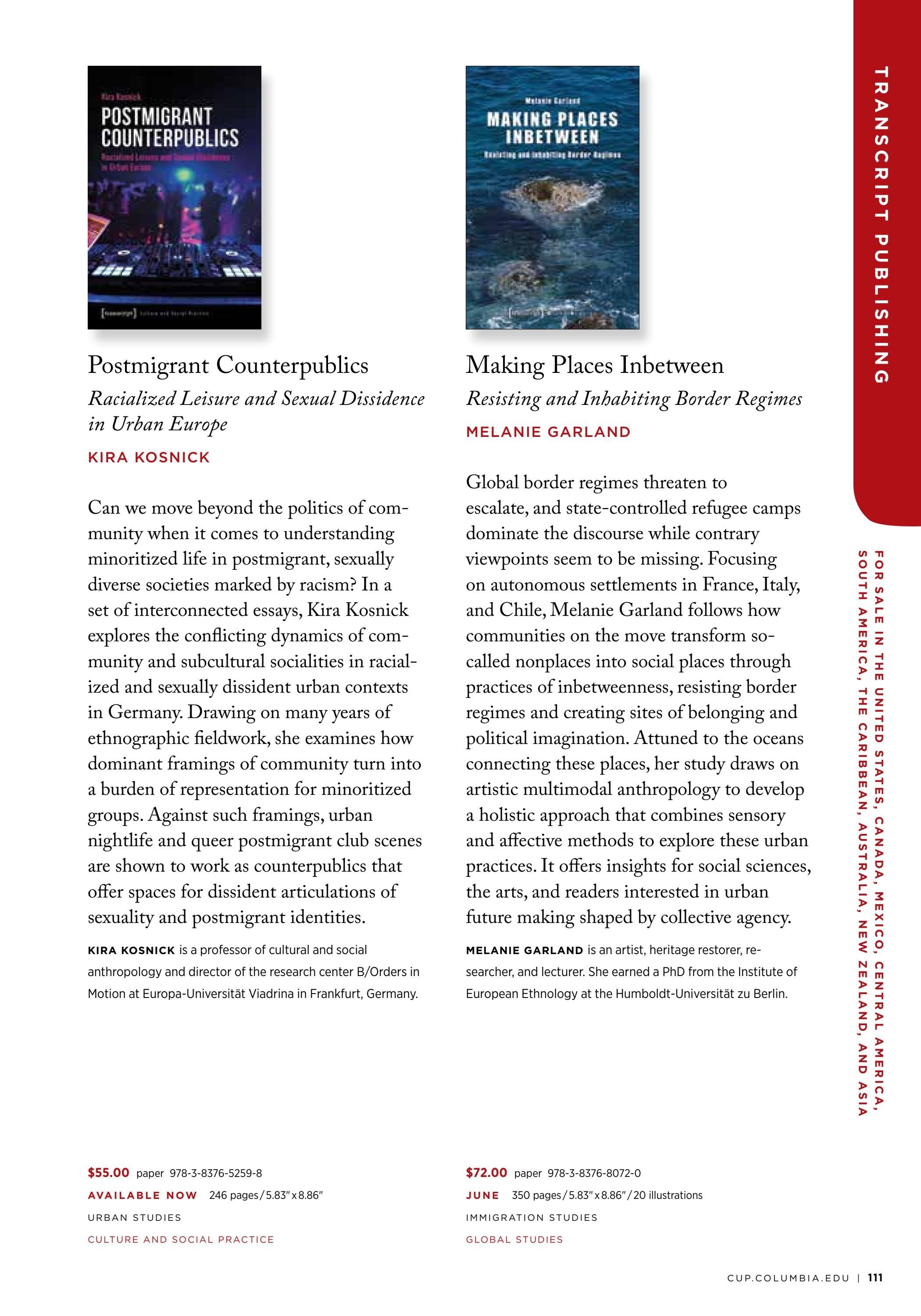 Columbia University Press Fall Catalog Weekly Ad January 1 - December 31, 2026