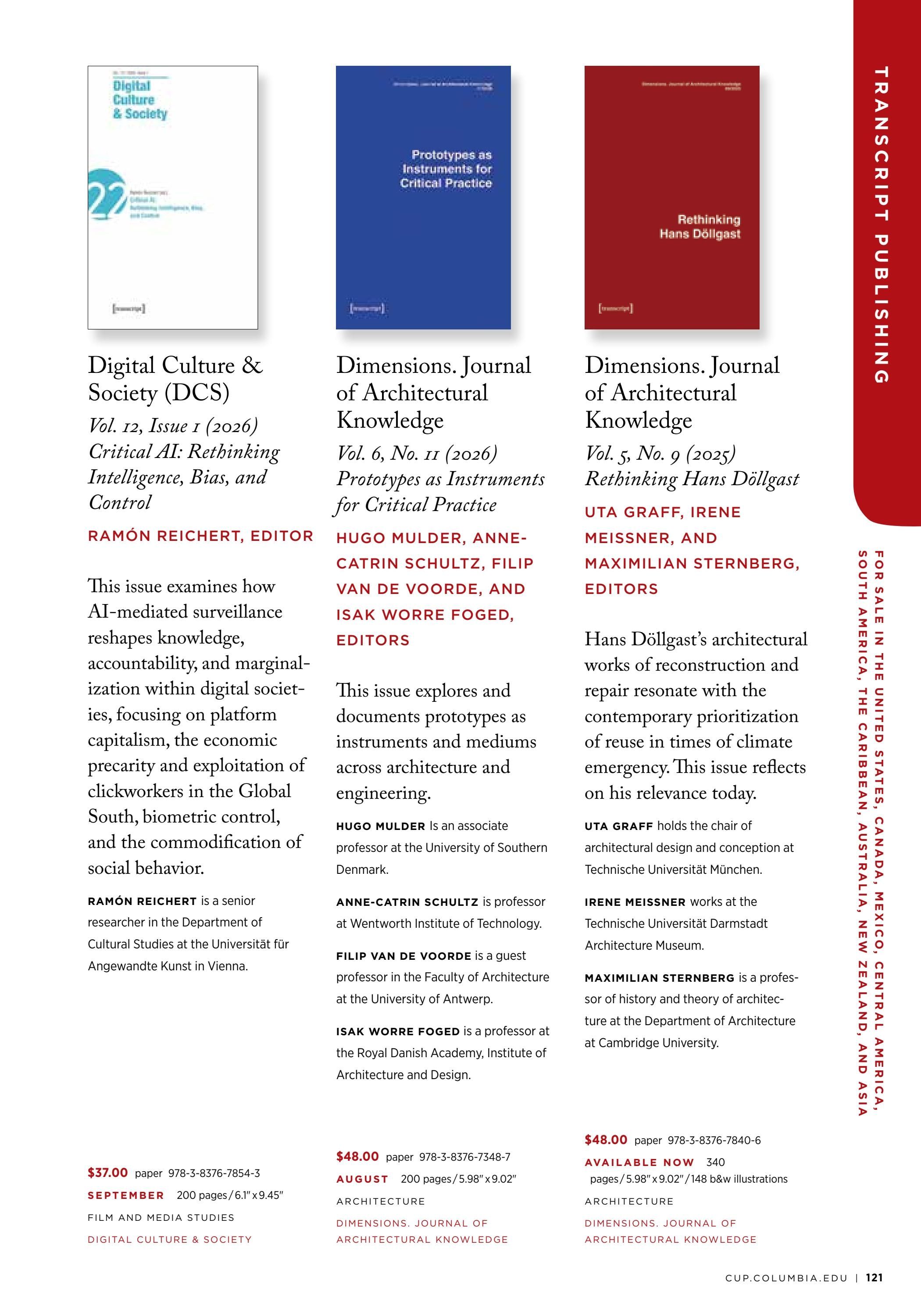 Columbia University Press Fall Catalog Weekly Ad January 1 - December 31, 2026