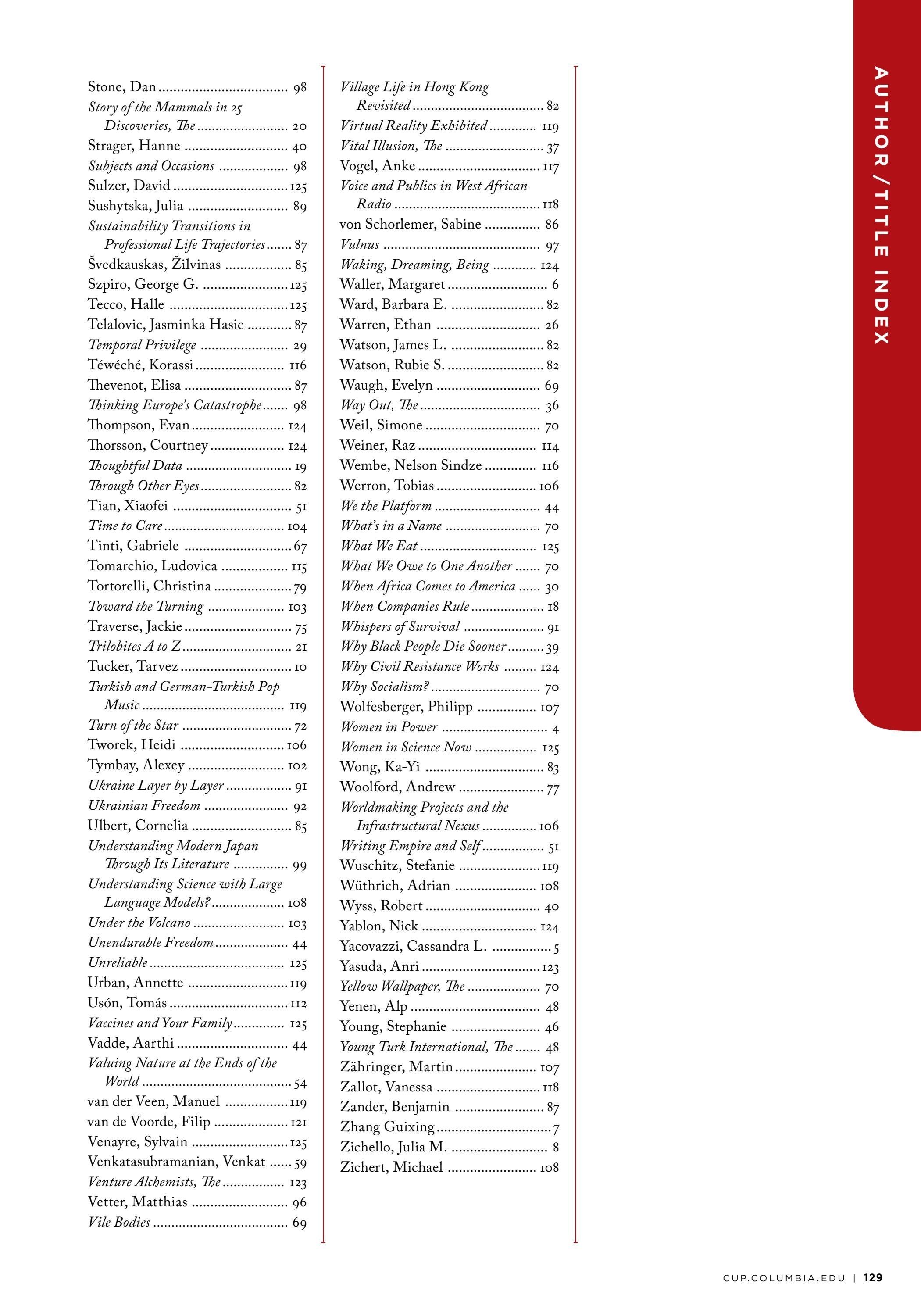 Columbia University Press Fall Catalog Weekly Ad January 1 - December 31, 2026