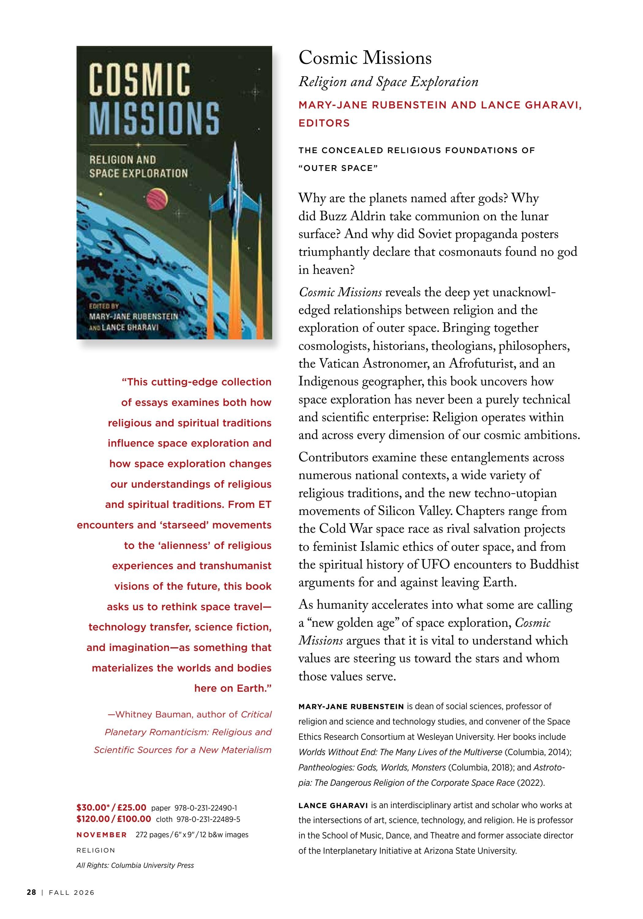 Columbia University Press Fall Catalog Weekly Ad January 1 - December 31, 2026