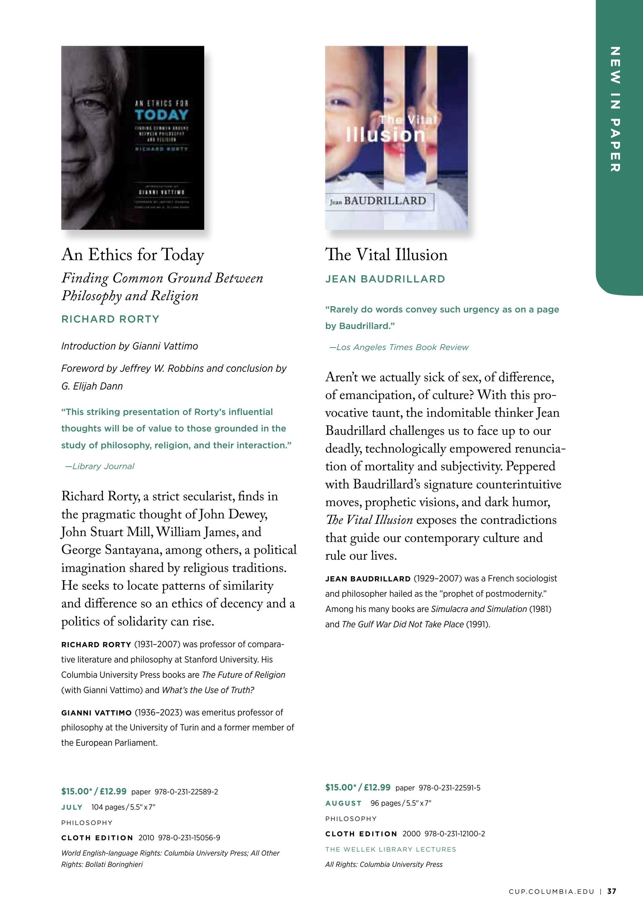 Columbia University Press Fall Catalog Weekly Ad January 1 - December 31, 2026