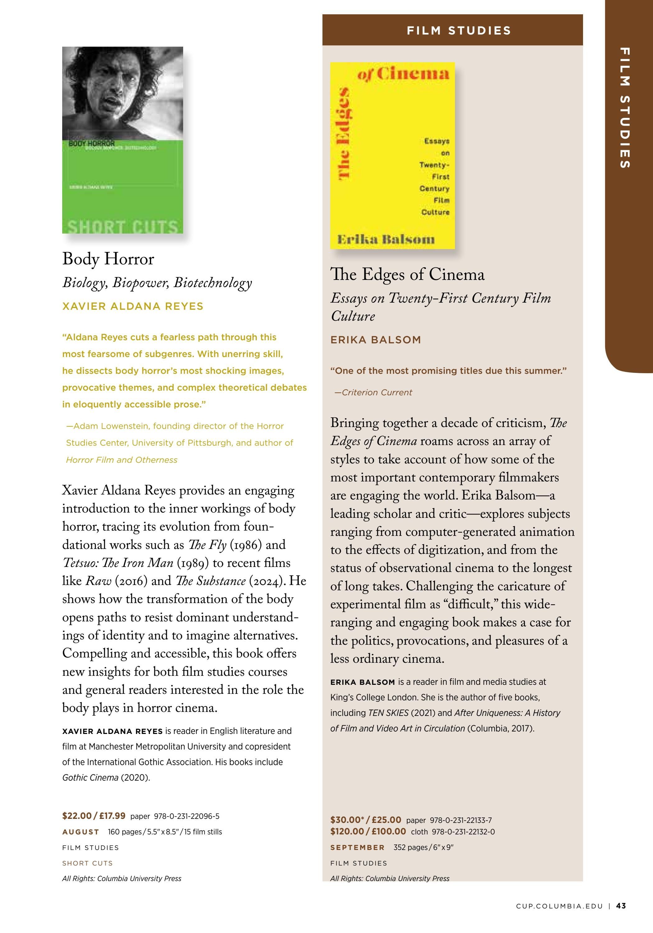 Columbia University Press Fall Catalog Weekly Ad January 1 - December 31, 2026
