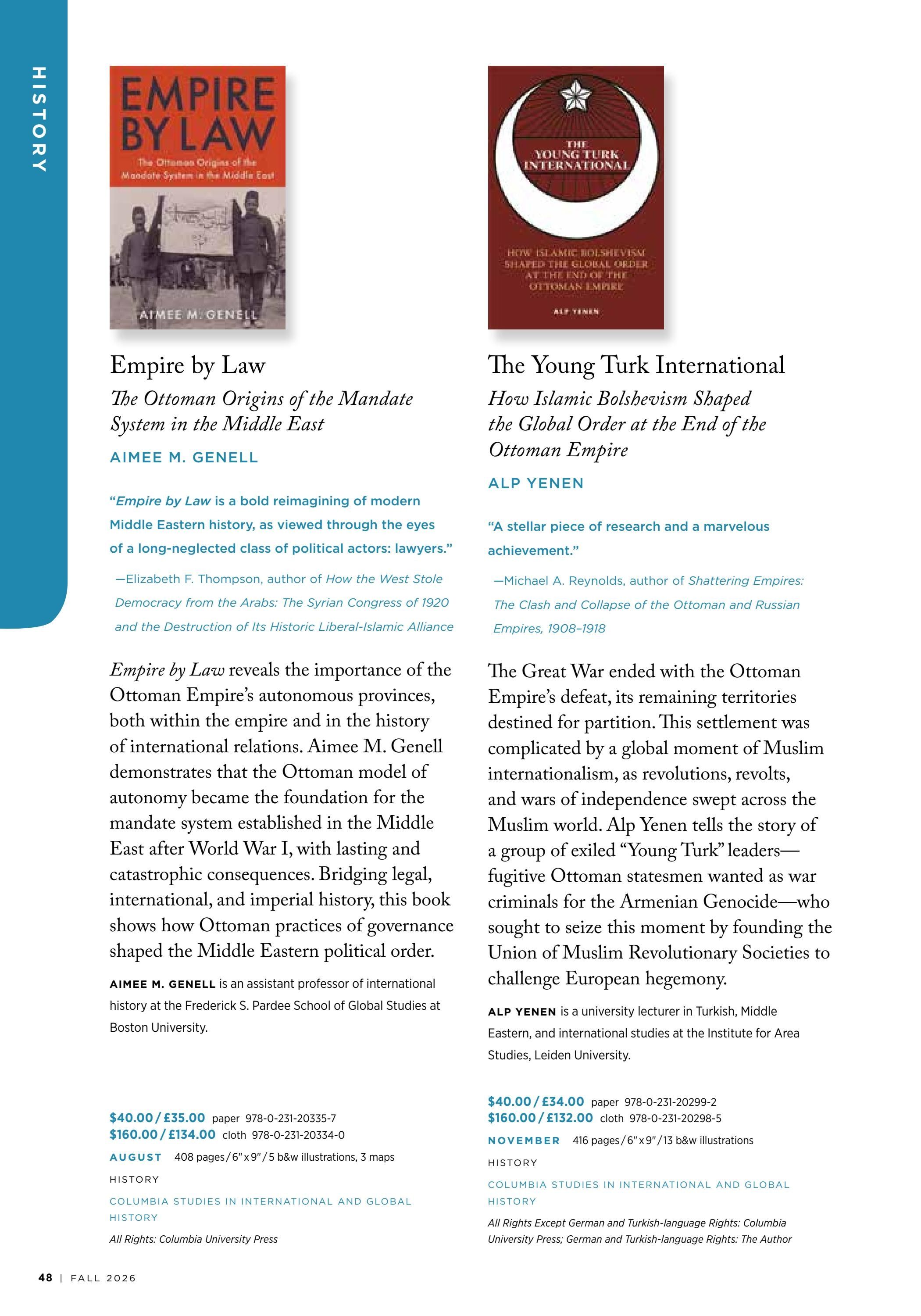 Columbia University Press Fall Catalog Weekly Ad January 1 - December 31, 2026