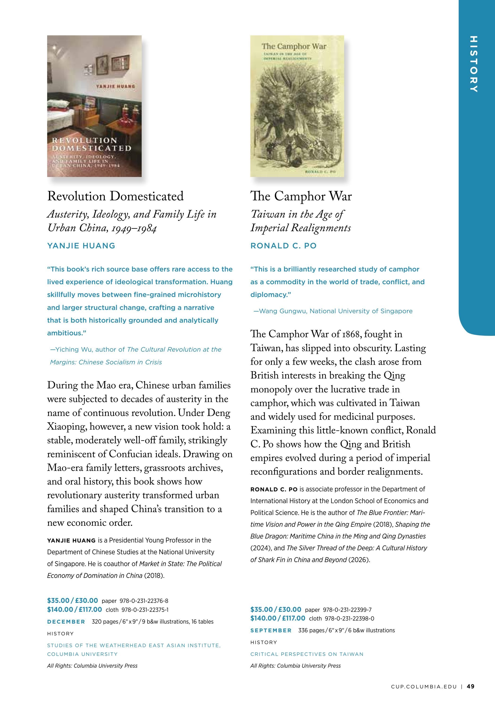 Columbia University Press Fall Catalog Weekly Ad January 1 - December 31, 2026