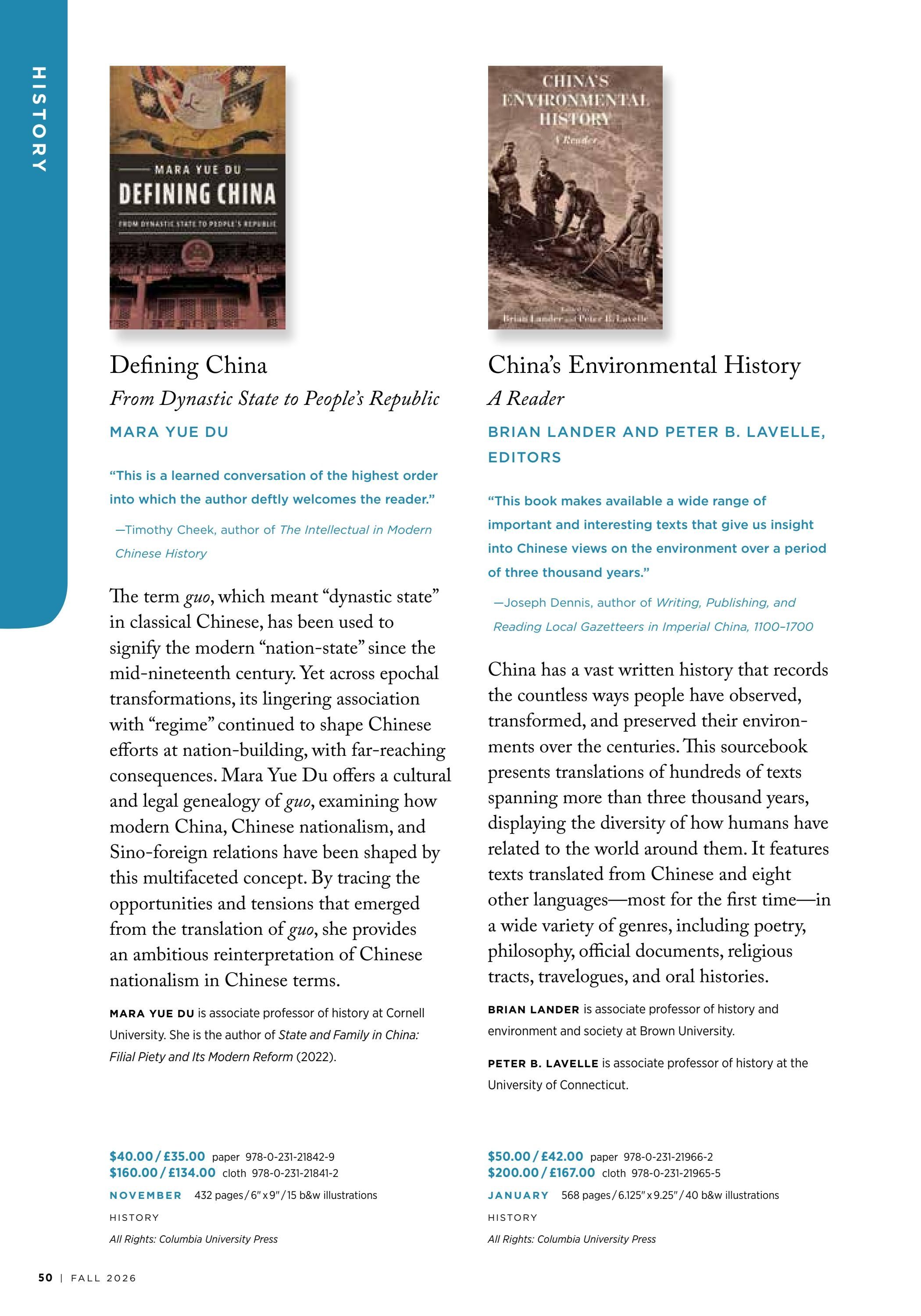 Columbia University Press Fall Catalog Weekly Ad January 1 - December 31, 2026
