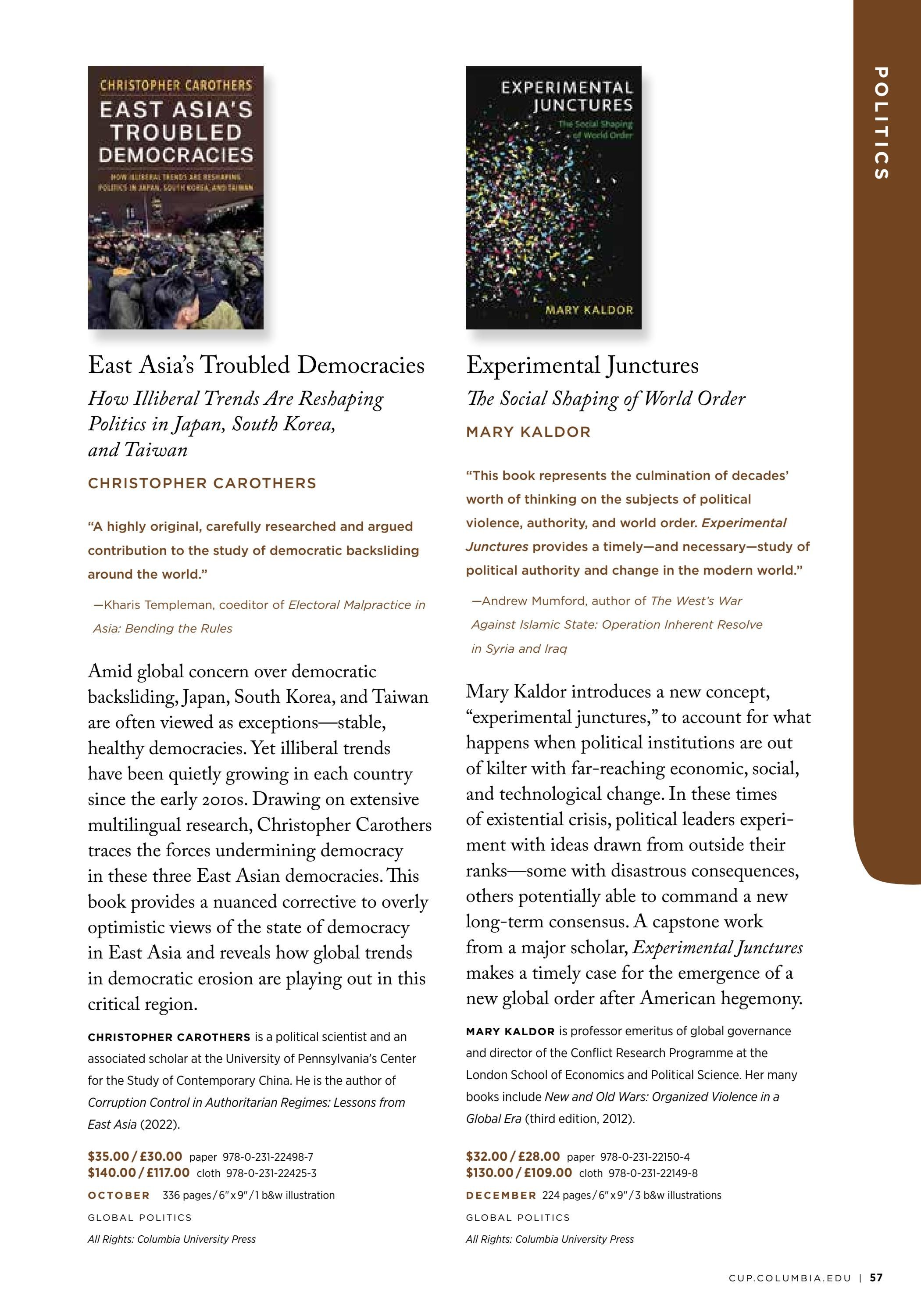 Columbia University Press Fall Catalog Weekly Ad January 1 - December 31, 2026