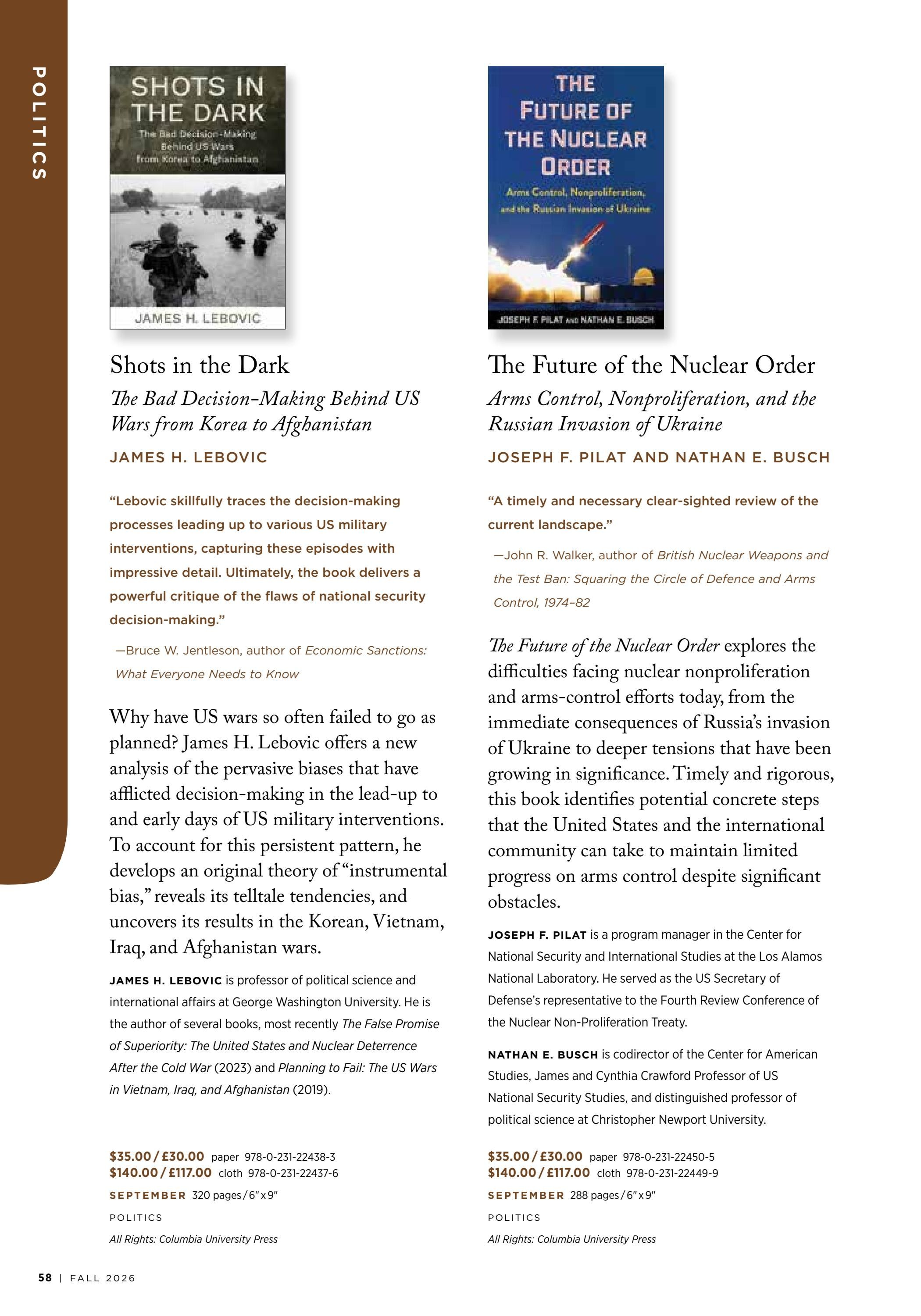 Columbia University Press Fall Catalog Weekly Ad January 1 - December 31, 2026
