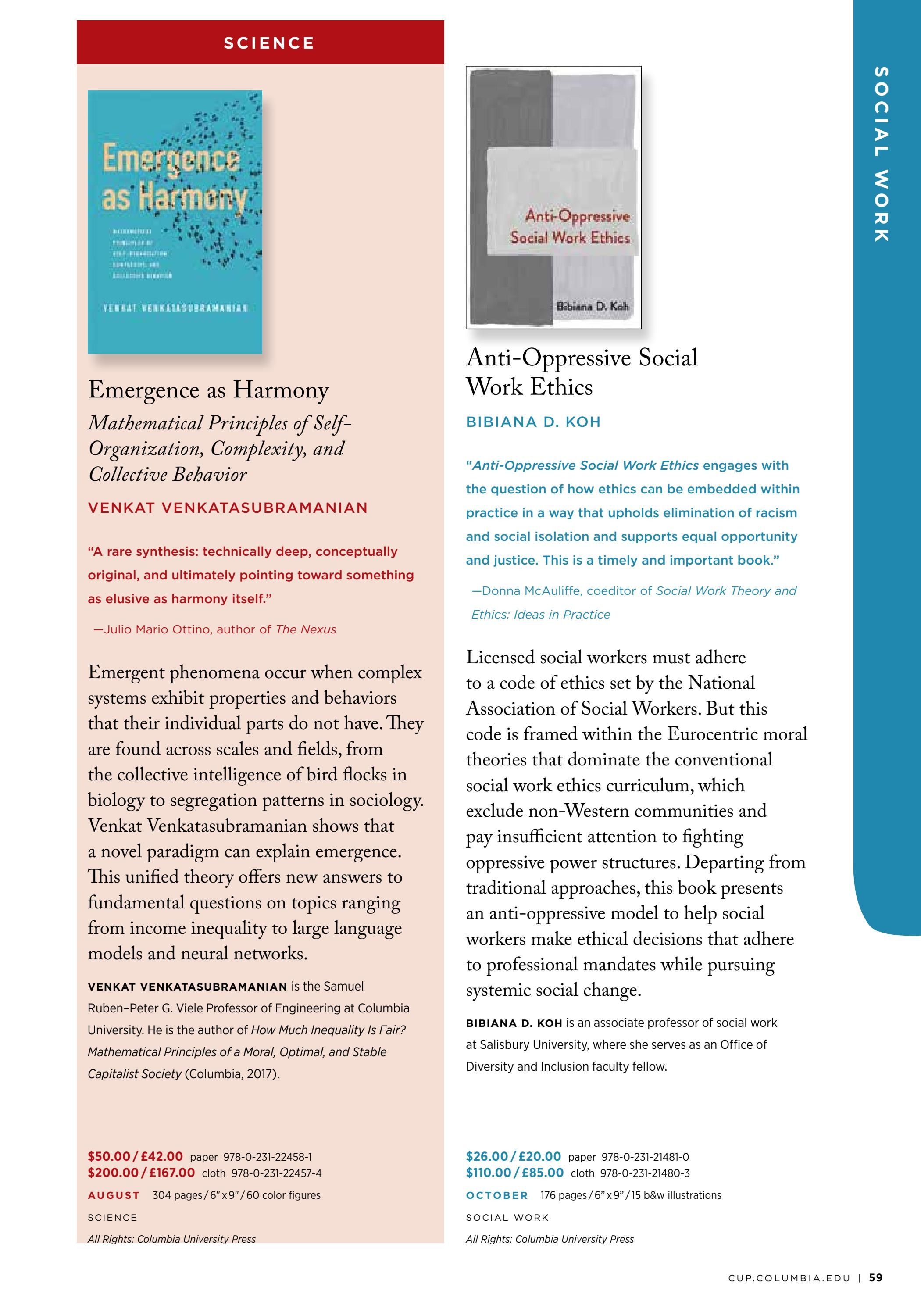 Columbia University Press Fall Catalog Weekly Ad January 1 - December 31, 2026