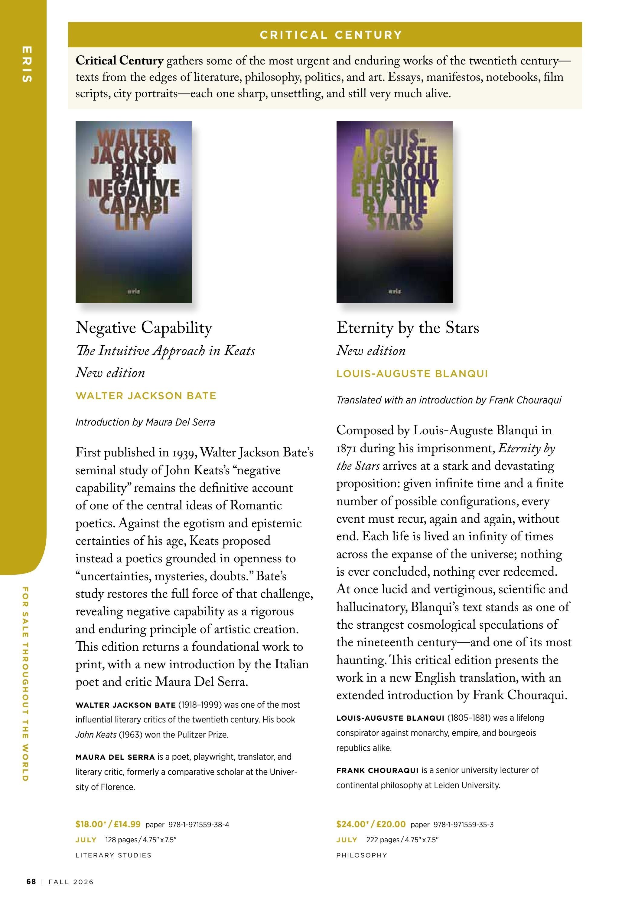 Columbia University Press Fall Catalog Weekly Ad January 1 - December 31, 2026