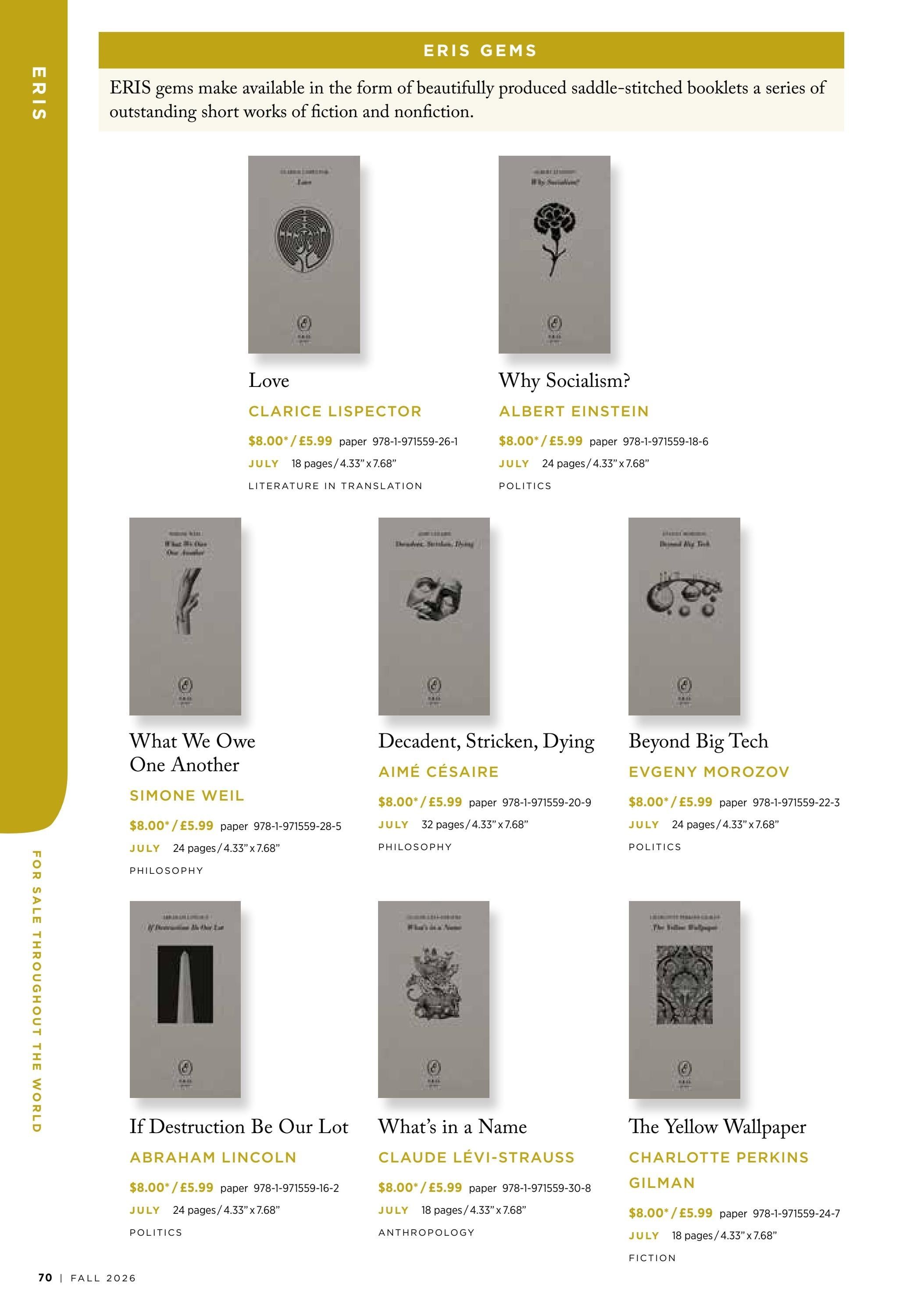 Columbia University Press Fall Catalog Weekly Ad January 1 - December 31, 2026