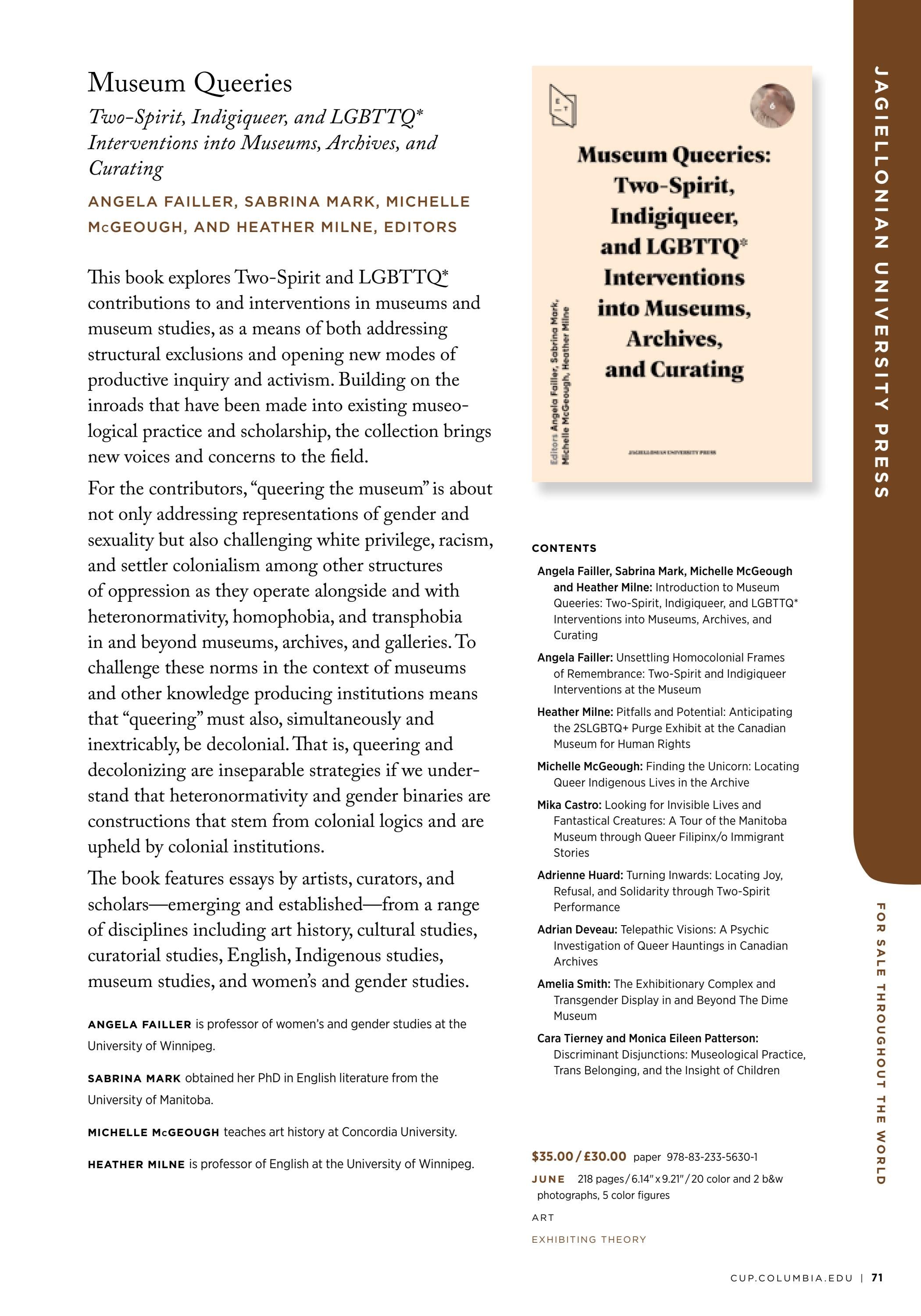 Columbia University Press Fall Catalog Weekly Ad January 1 - December 31, 2026