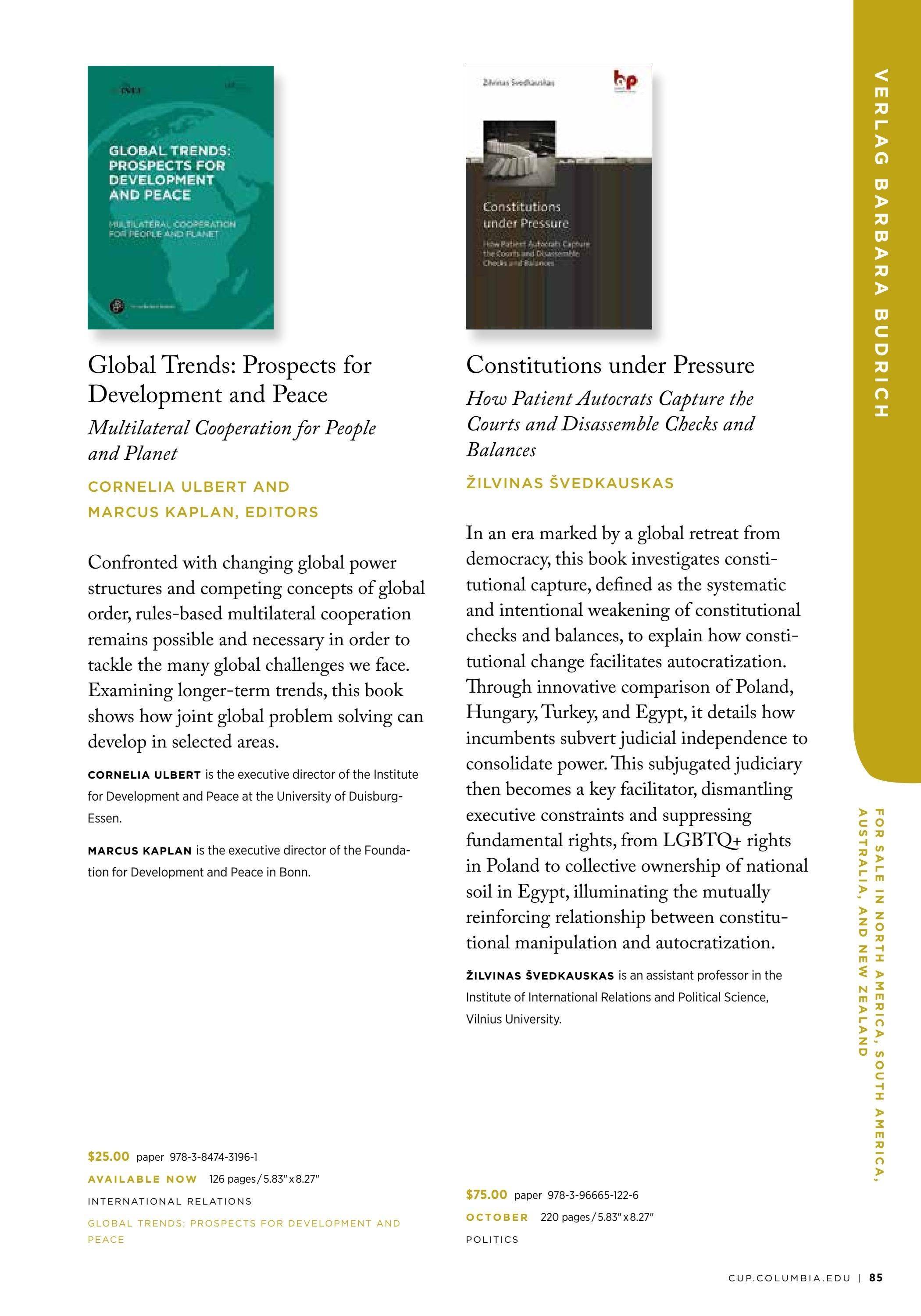 Columbia University Press Fall Catalog Weekly Ad January 1 - December 31, 2026