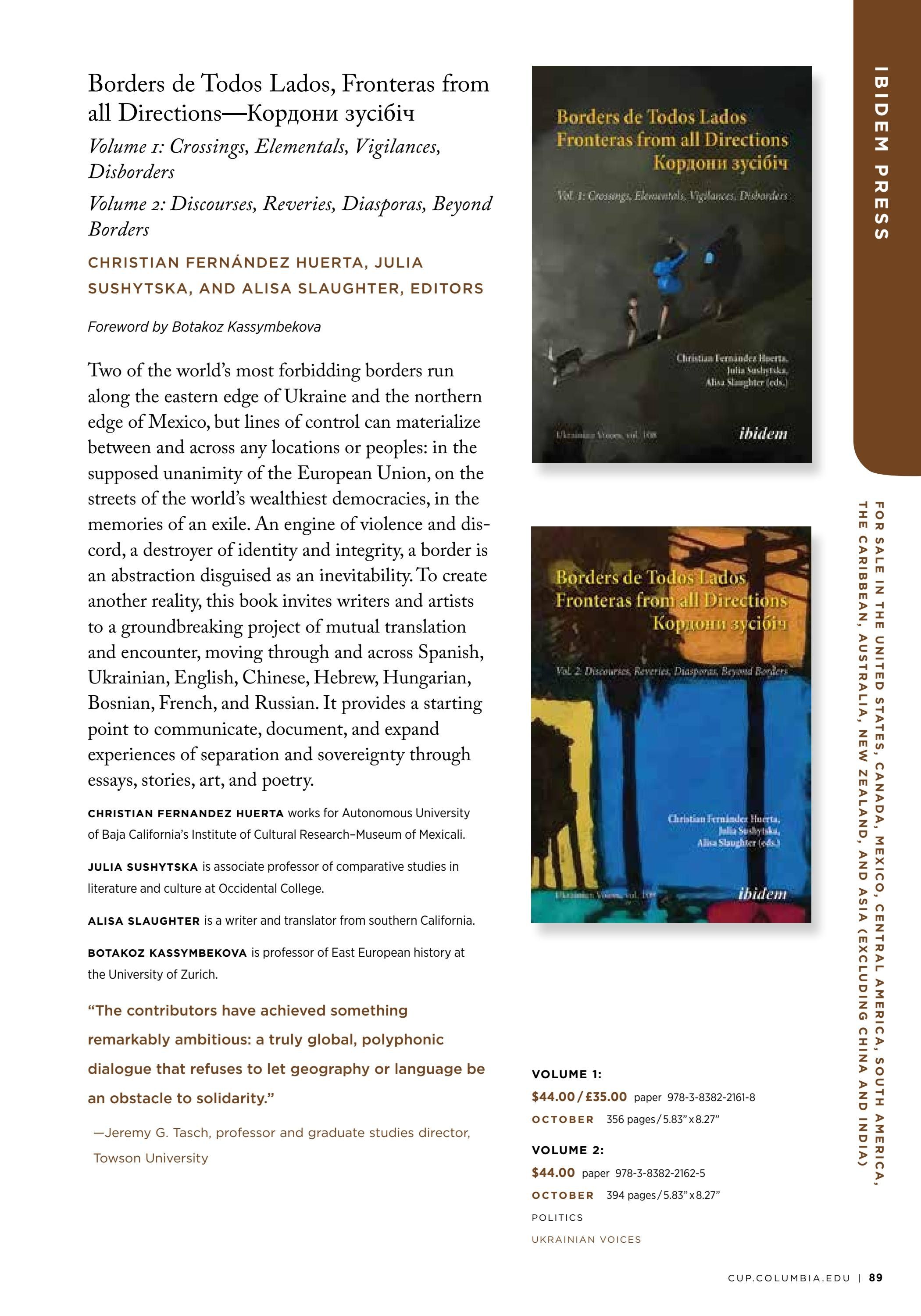 Columbia University Press Fall Catalog Weekly Ad January 1 - December 31, 2026