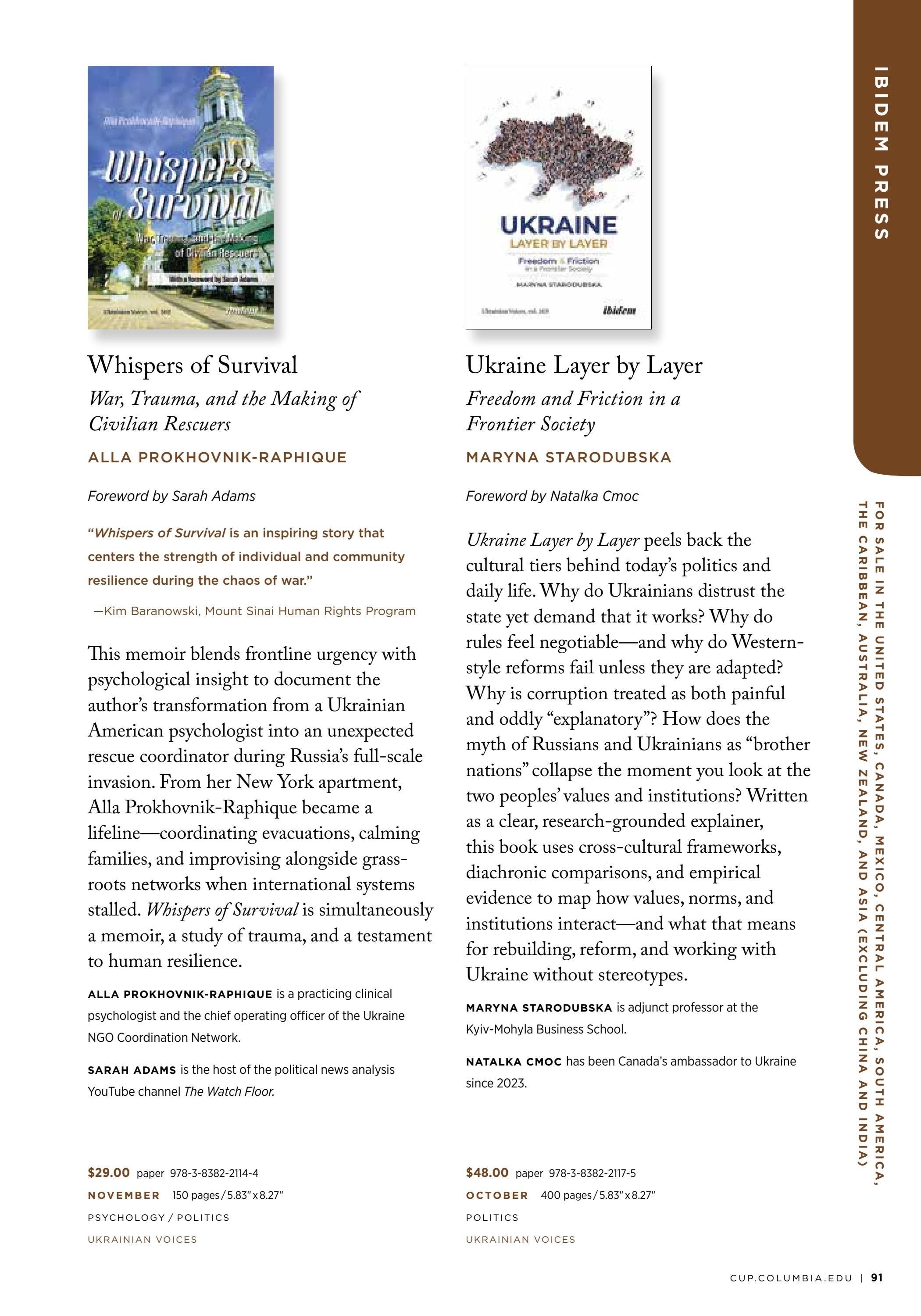 Columbia University Press Fall Catalog Weekly Ad January 1 - December 31, 2026