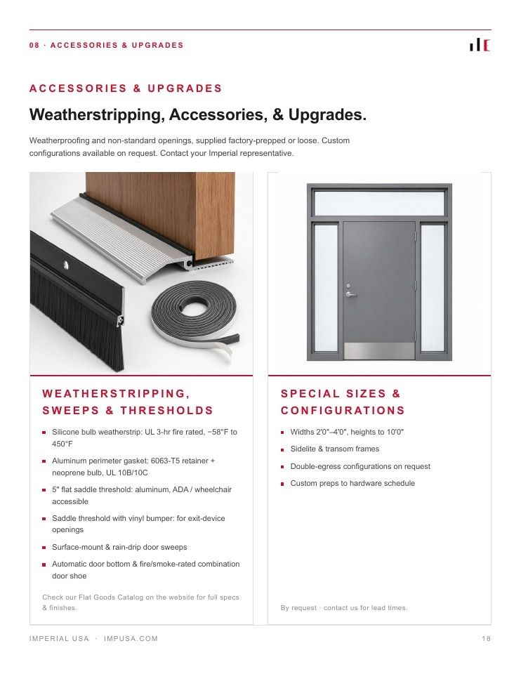 Imperial USA Hollow Metal Door & Frame Catalog Weekly Ad January 1 - December 31, 2026