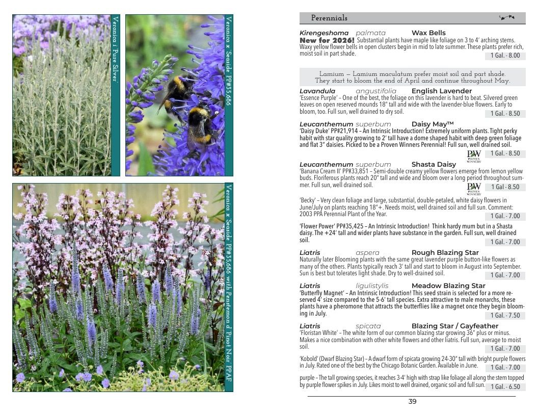 Intrinsic Perennial Gardens Perennial Catalog Weekly Ad January 1 - December 31, 2026