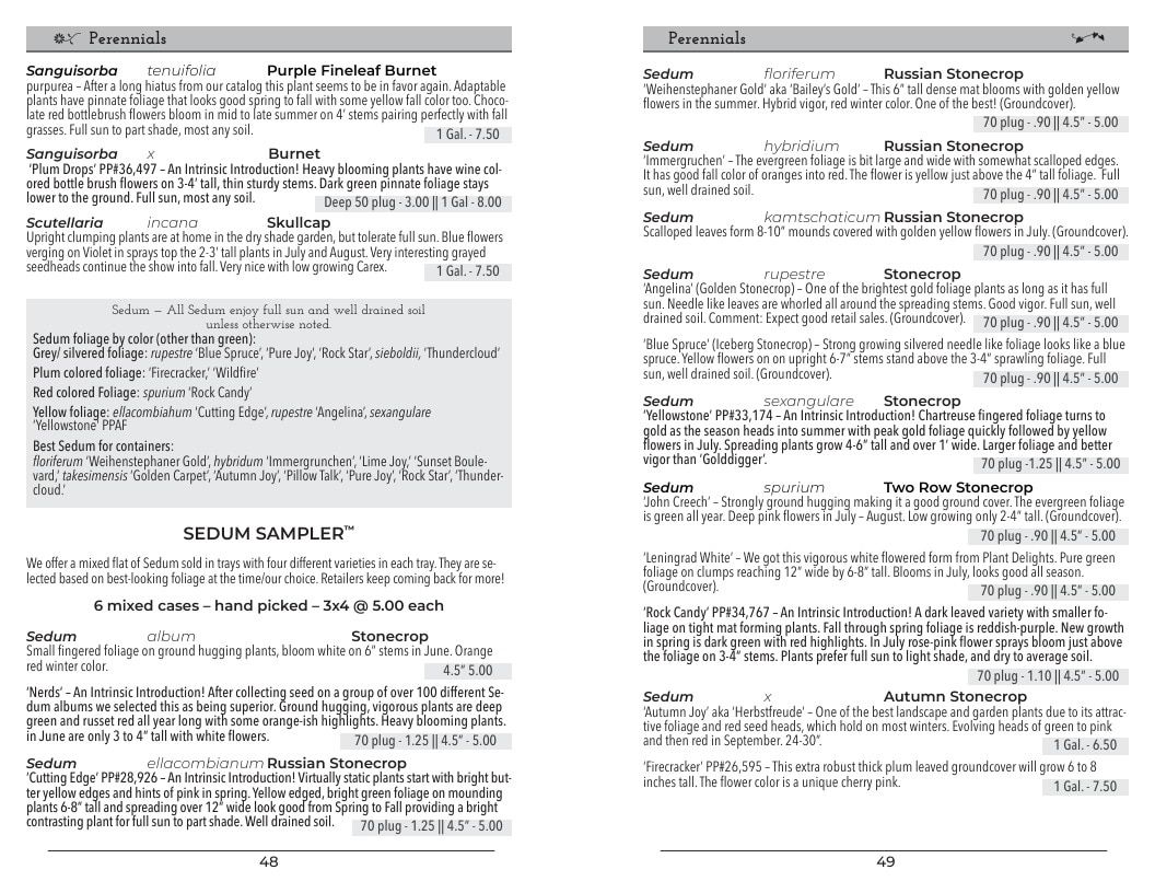 Intrinsic Perennial Gardens Perennial Catalog Weekly Ad January 1 - December 31, 2026