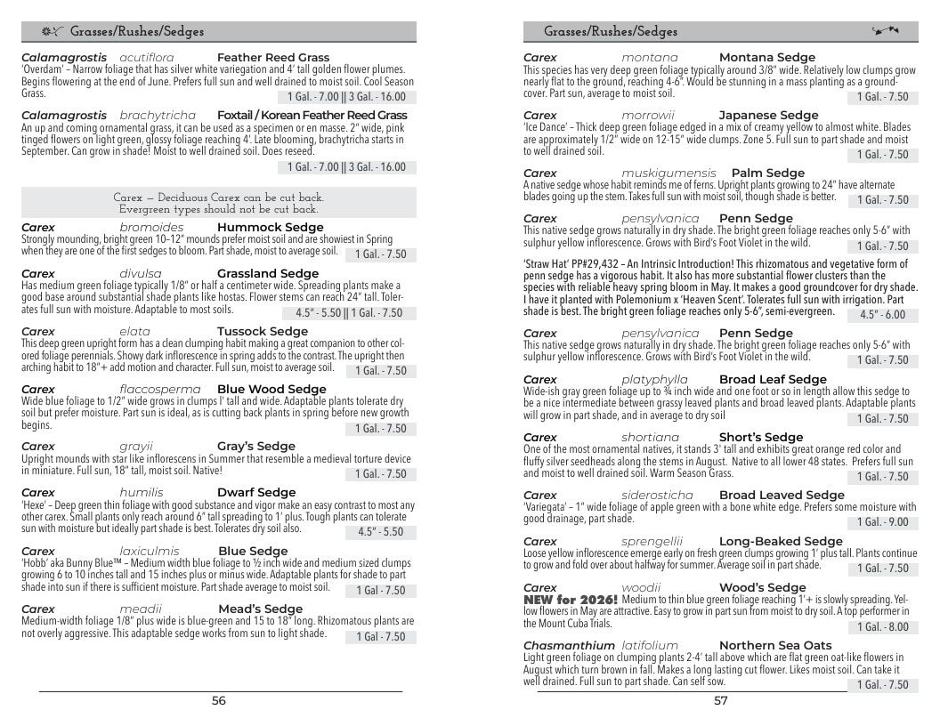 Intrinsic Perennial Gardens Perennial Catalog Weekly Ad January 1 - December 31, 2026