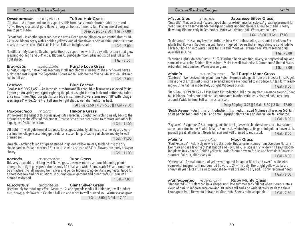 Intrinsic Perennial Gardens Perennial Catalog Weekly Ad January 1 - December 31, 2026