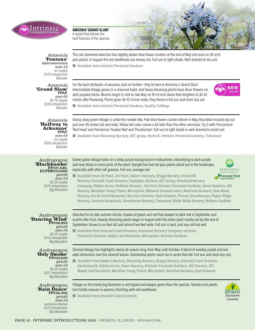 Intrinsic Perennial Gardens Plant Introductions Catalog Weekly Ad January 1 - December 31, 2026