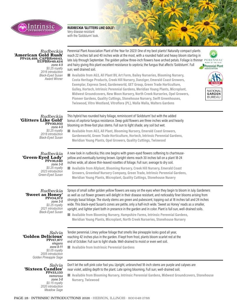 Intrinsic Perennial Gardens Plant Introductions Catalog Weekly Ad January 1 - December 31, 2026