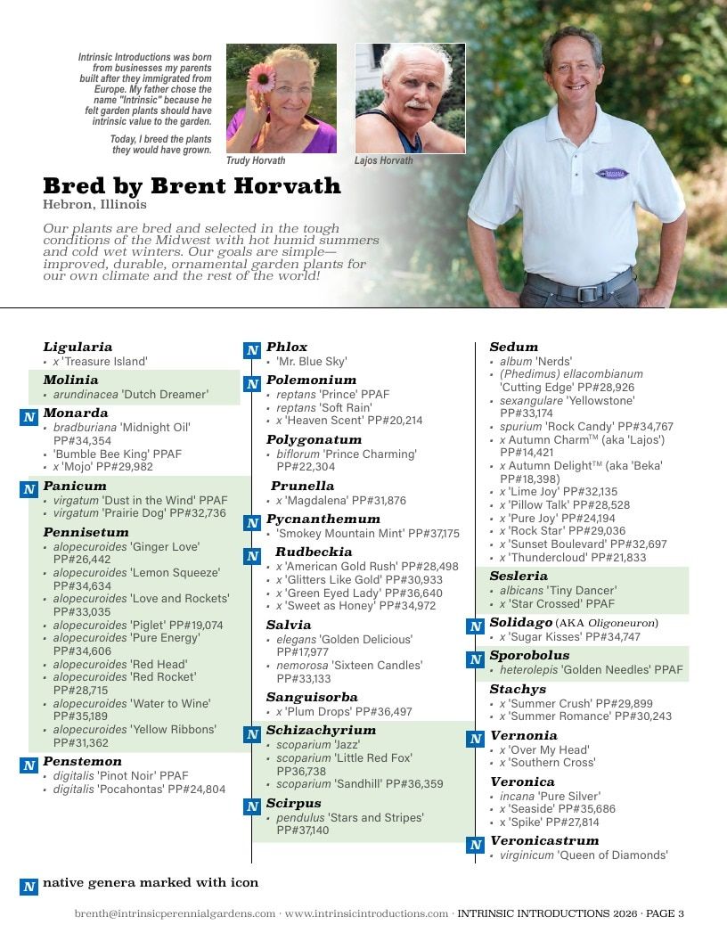 Intrinsic Perennial Gardens Plant Introductions Catalog Weekly Ad January 1 - December 31, 2026