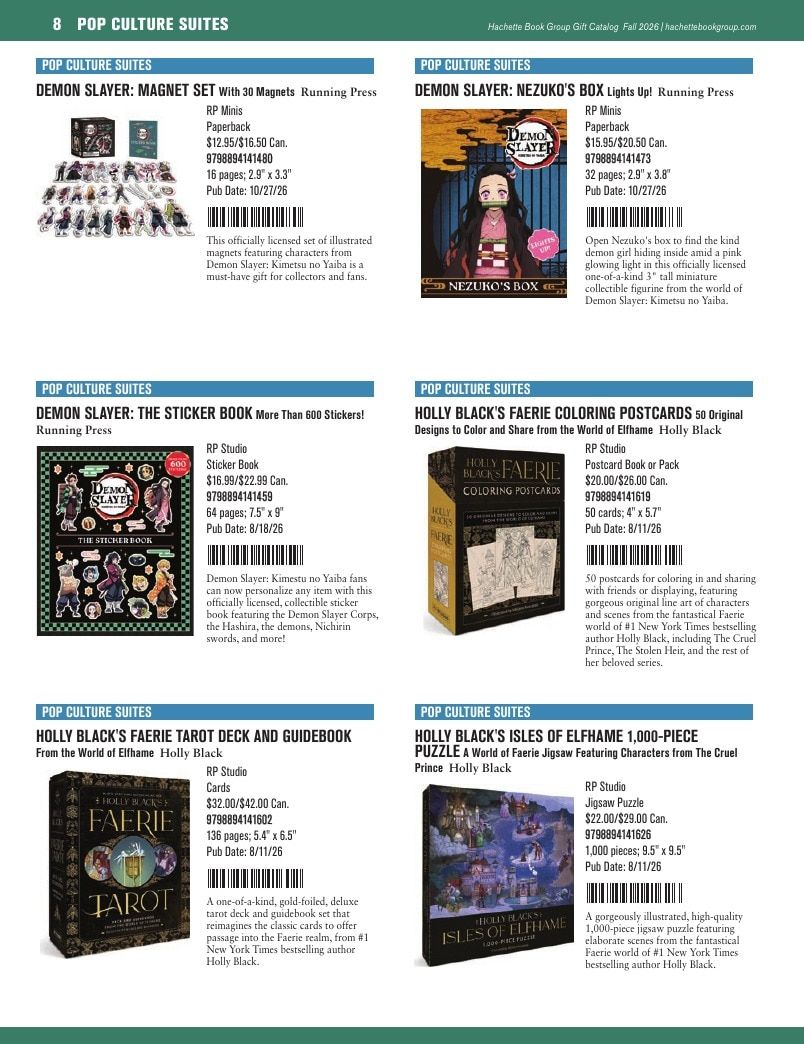 Hachette Book Group Fall 2026 Gift Catalog Weekly Ad January 1 - December 31, 2026