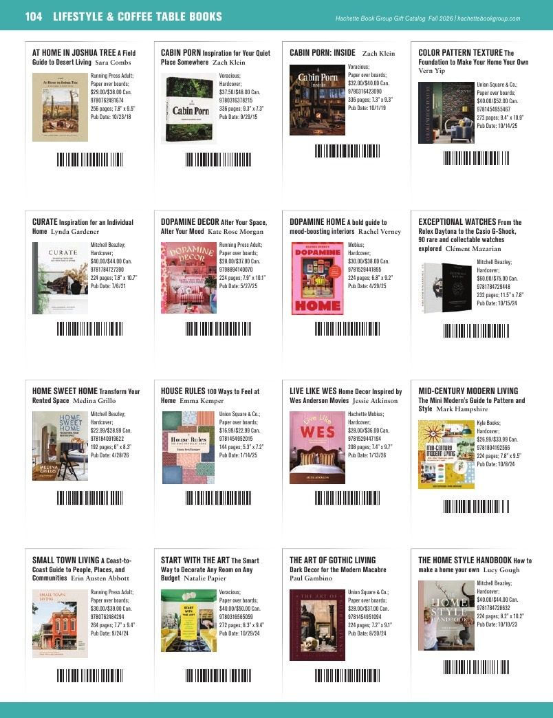 Hachette Book Group Fall 2026 Gift Catalog Weekly Ad January 1 - December 31, 2026