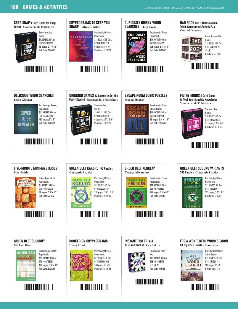 Hachette Book Group Fall 2026 Gift Catalog Weekly Ad January 1 - December 31, 2026