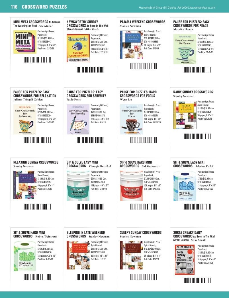 Hachette Book Group Fall 2026 Gift Catalog Weekly Ad January 1 - December 31, 2026
