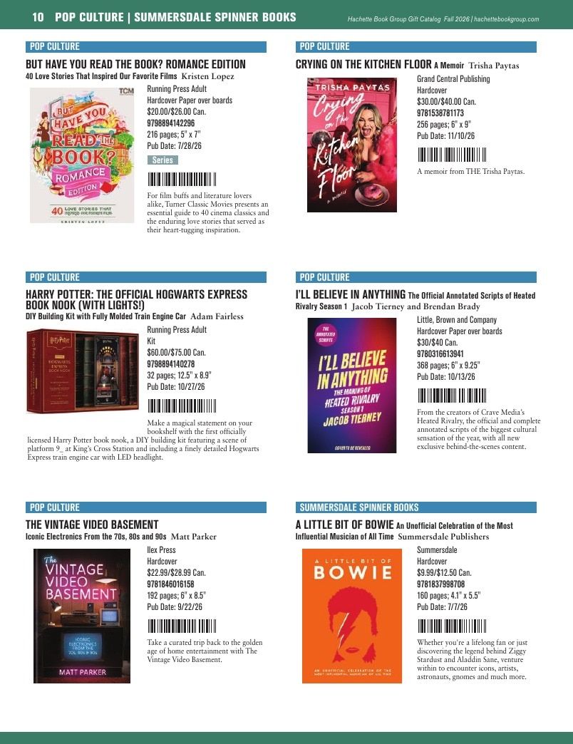 Hachette Book Group Fall 2026 Gift Catalog Weekly Ad January 1 - December 31, 2026