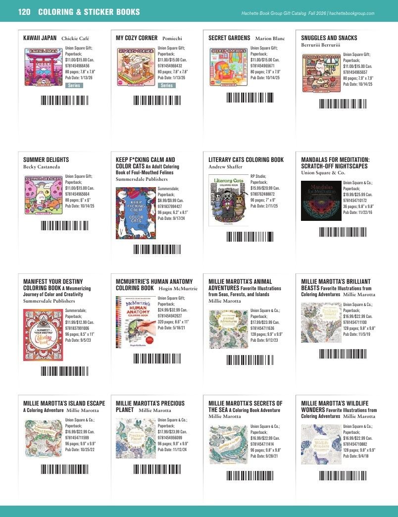 Hachette Book Group Fall 2026 Gift Catalog Weekly Ad January 1 - December 31, 2026