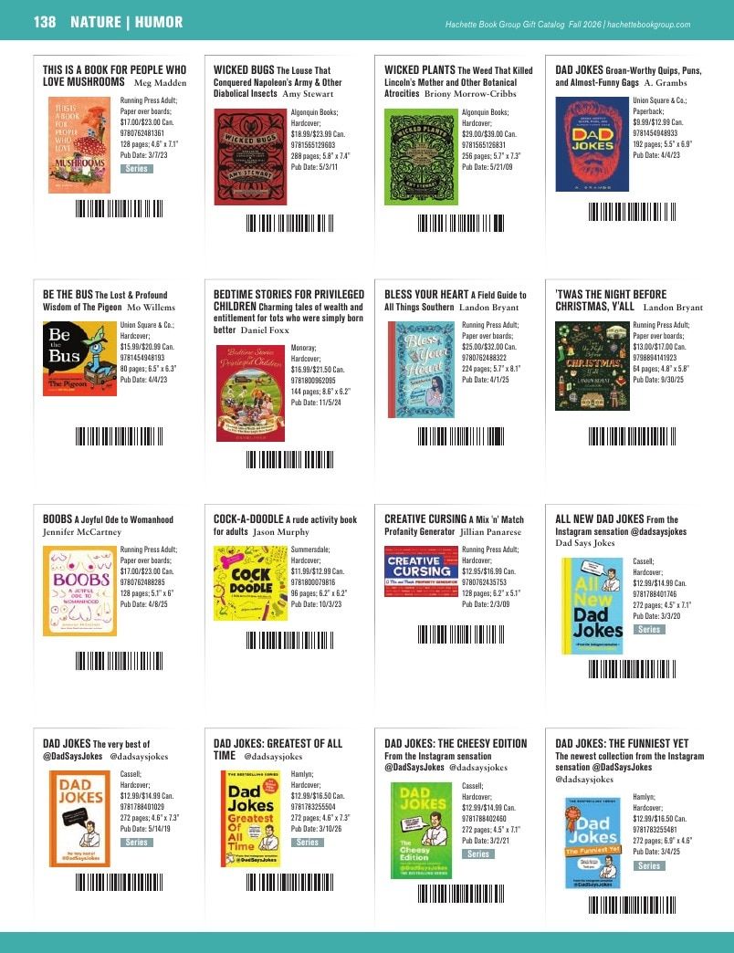 Hachette Book Group Fall 2026 Gift Catalog Weekly Ad January 1 - December 31, 2026