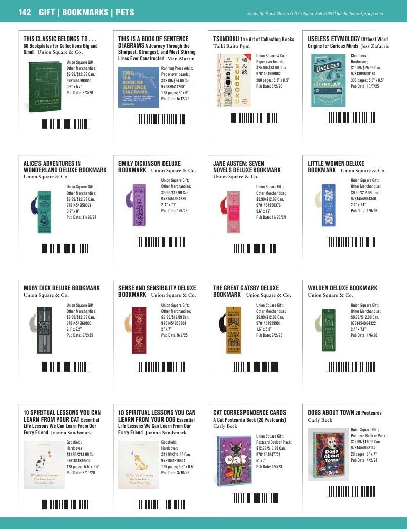 Hachette Book Group Fall 2026 Gift Catalog Weekly Ad January 1 - December 31, 2026