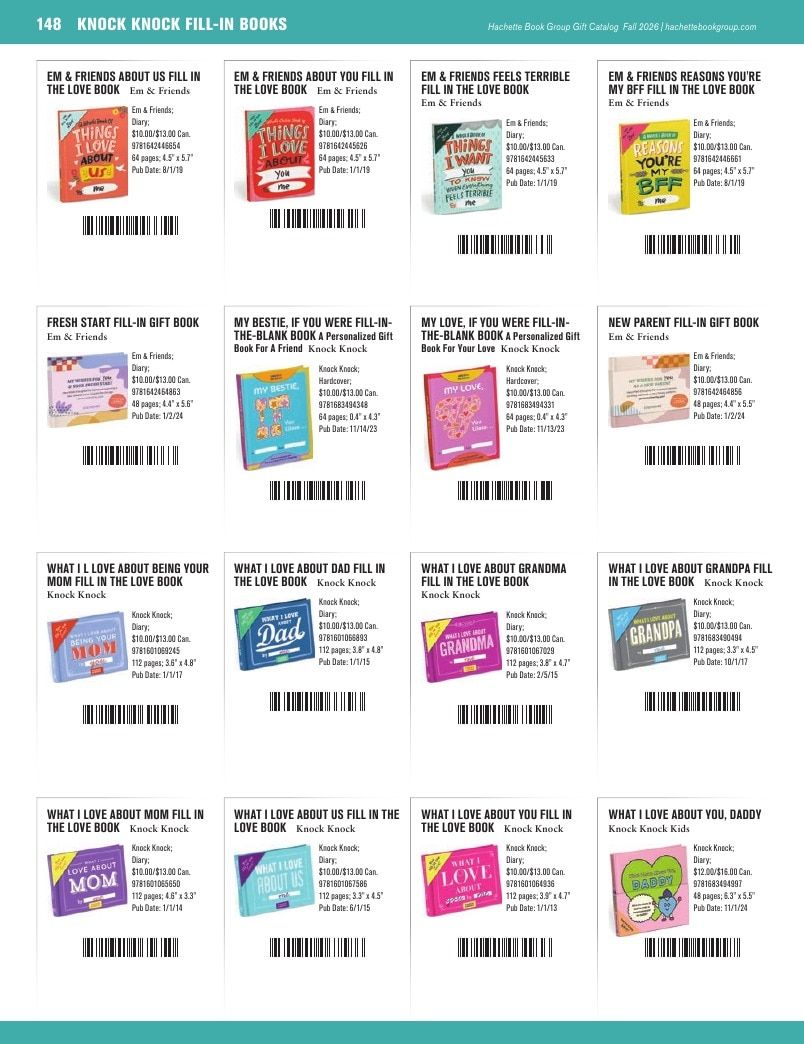 Hachette Book Group Fall 2026 Gift Catalog Weekly Ad January 1 - December 31, 2026