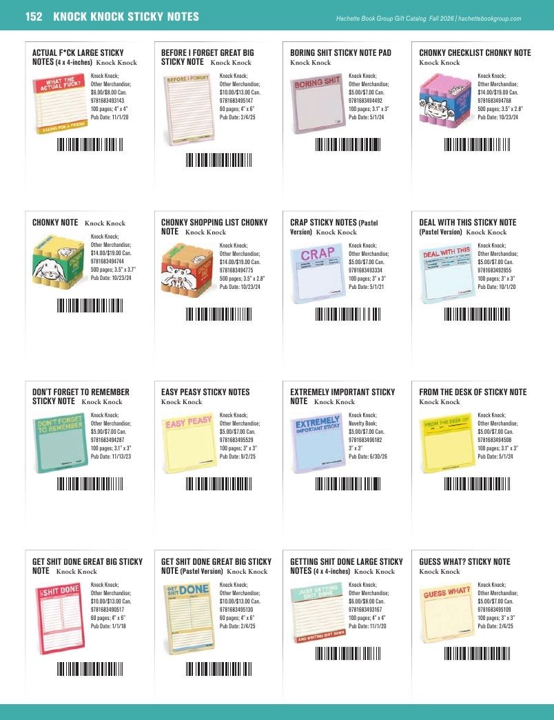 Hachette Book Group Fall 2026 Gift Catalog Weekly Ad January 1 - December 31, 2026