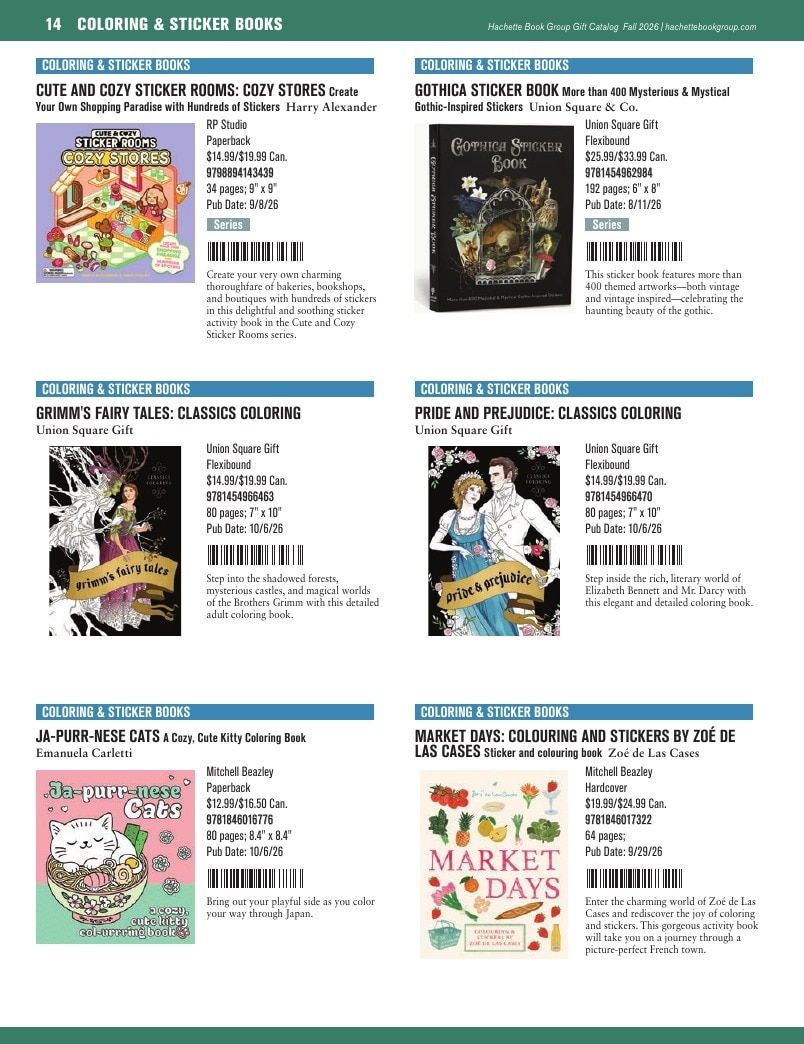 Hachette Book Group Fall 2026 Gift Catalog Weekly Ad January 1 - December 31, 2026